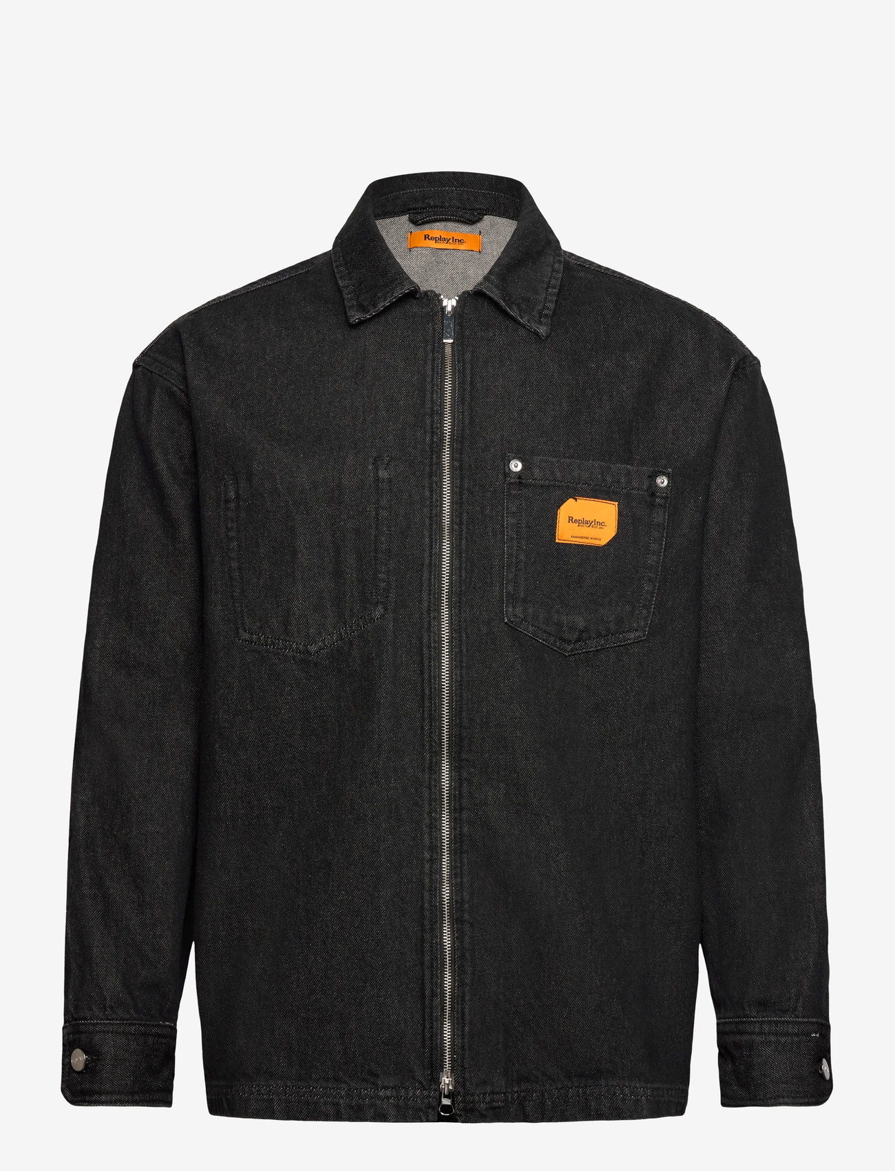 Replay - Shirt - ungefütterte denimjacken - black - 1