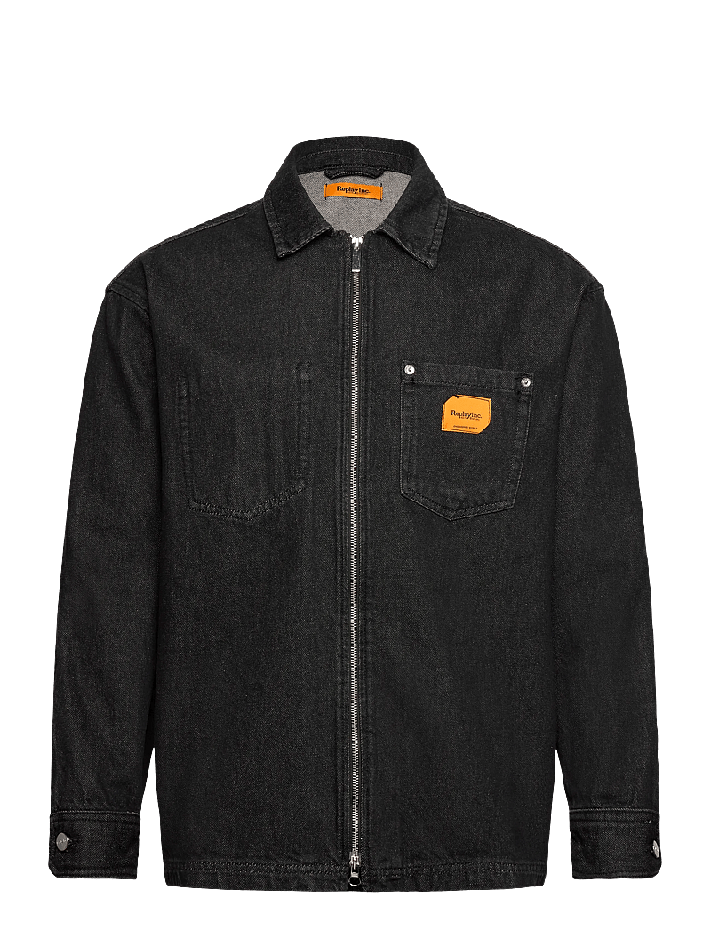 Replay - Shirt - ungefütterte denimjacken - black - 1