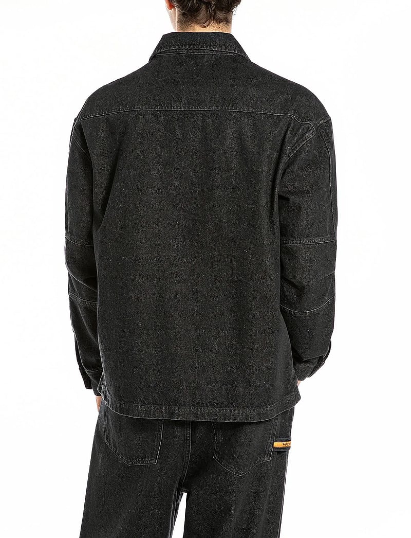 Replay - Shirt - ungefütterte denimjacken - black - 3