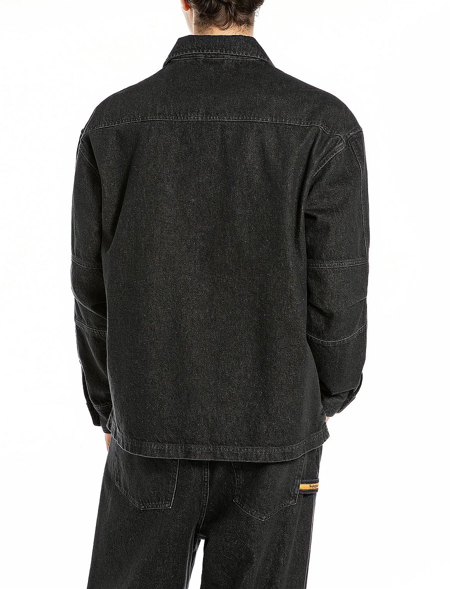 Replay - Shirt - ungefütterte denimjacken - black - 3