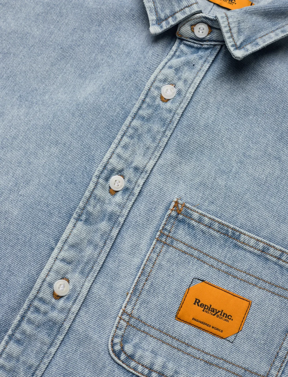 Replay - Shirt - jeansskjortor - blue - 3