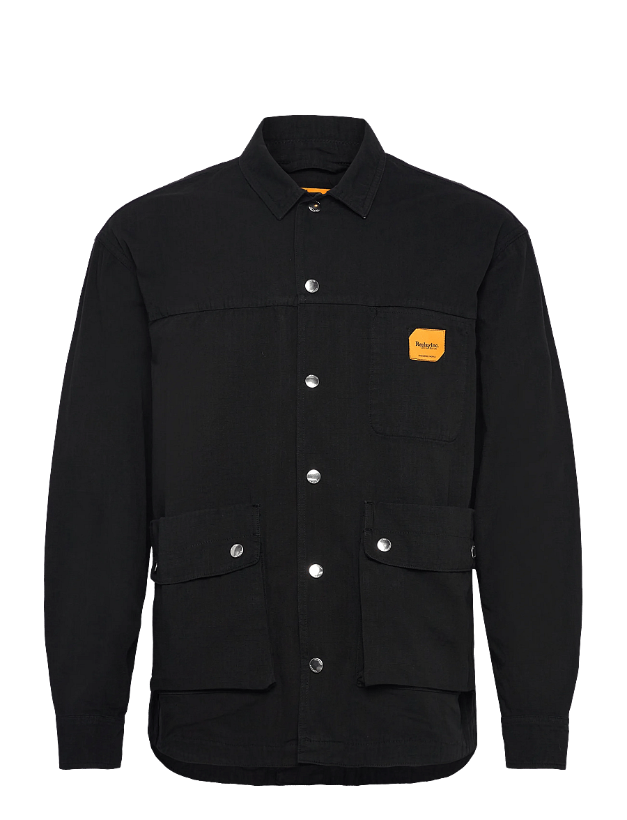 Replay - Shirt - rennot kauluspaidat - black - 0