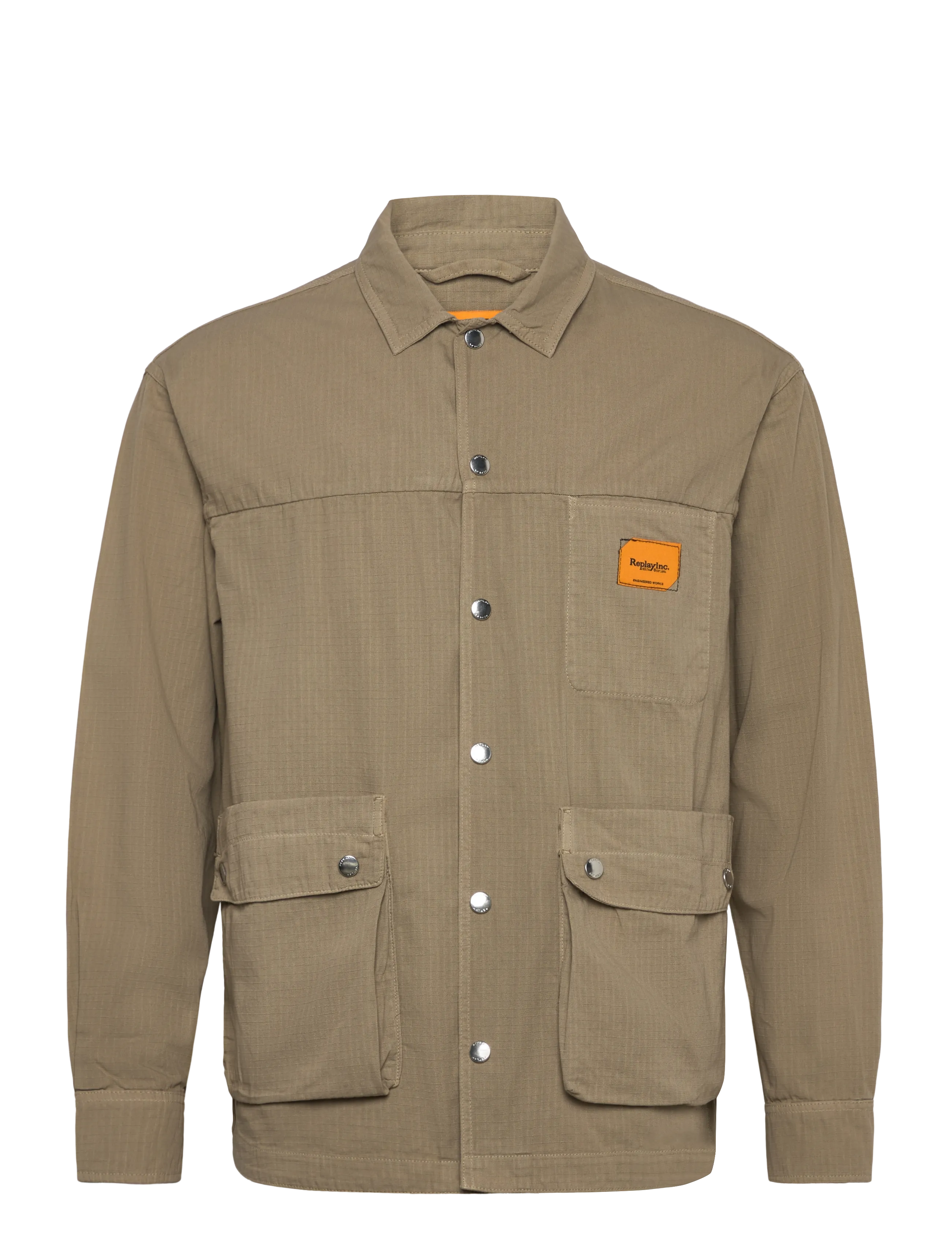 REPLAY Shirt Khaki - XL - Herren