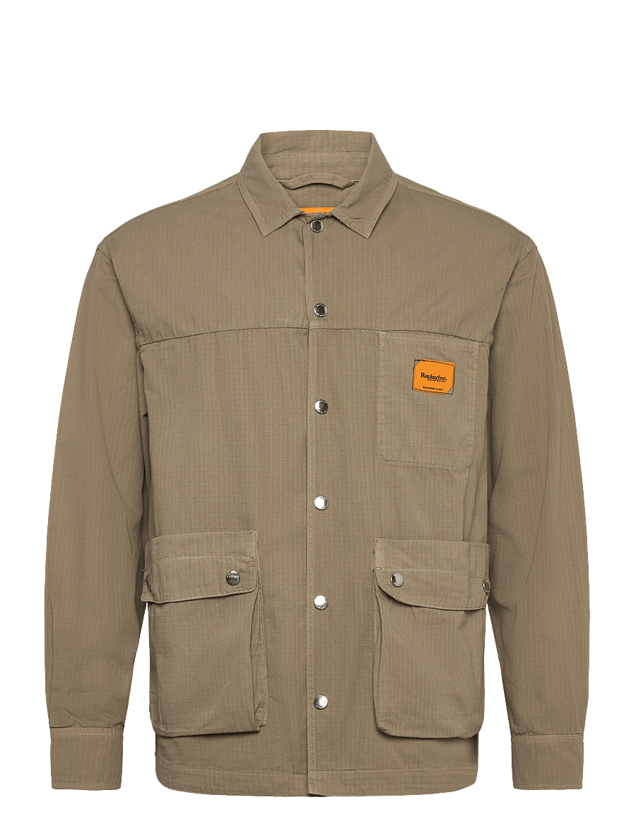Replay - Shirt - vabaajasärgid - khaki green - 1