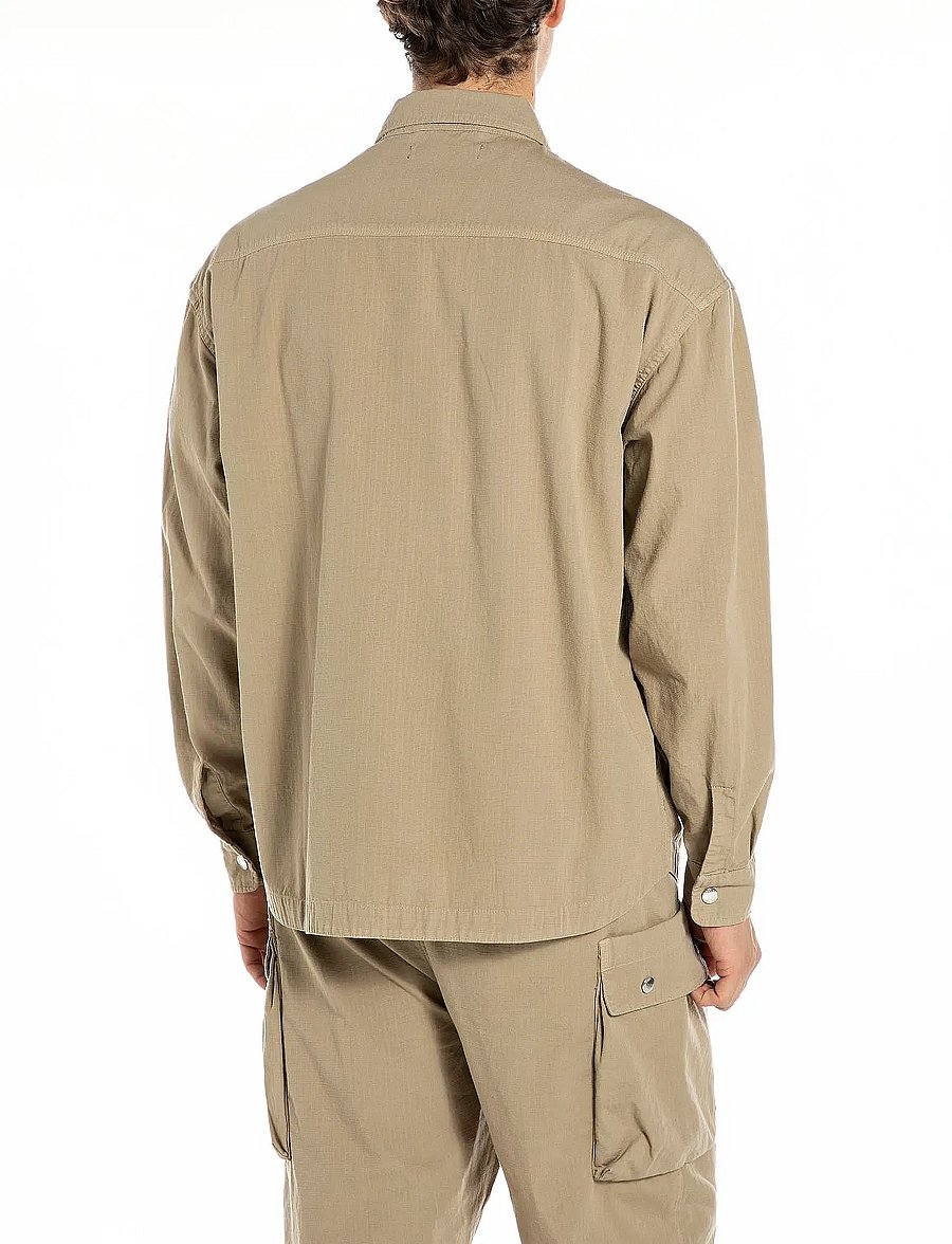 Replay - Shirt - vabaajasärgid - khaki green - 3