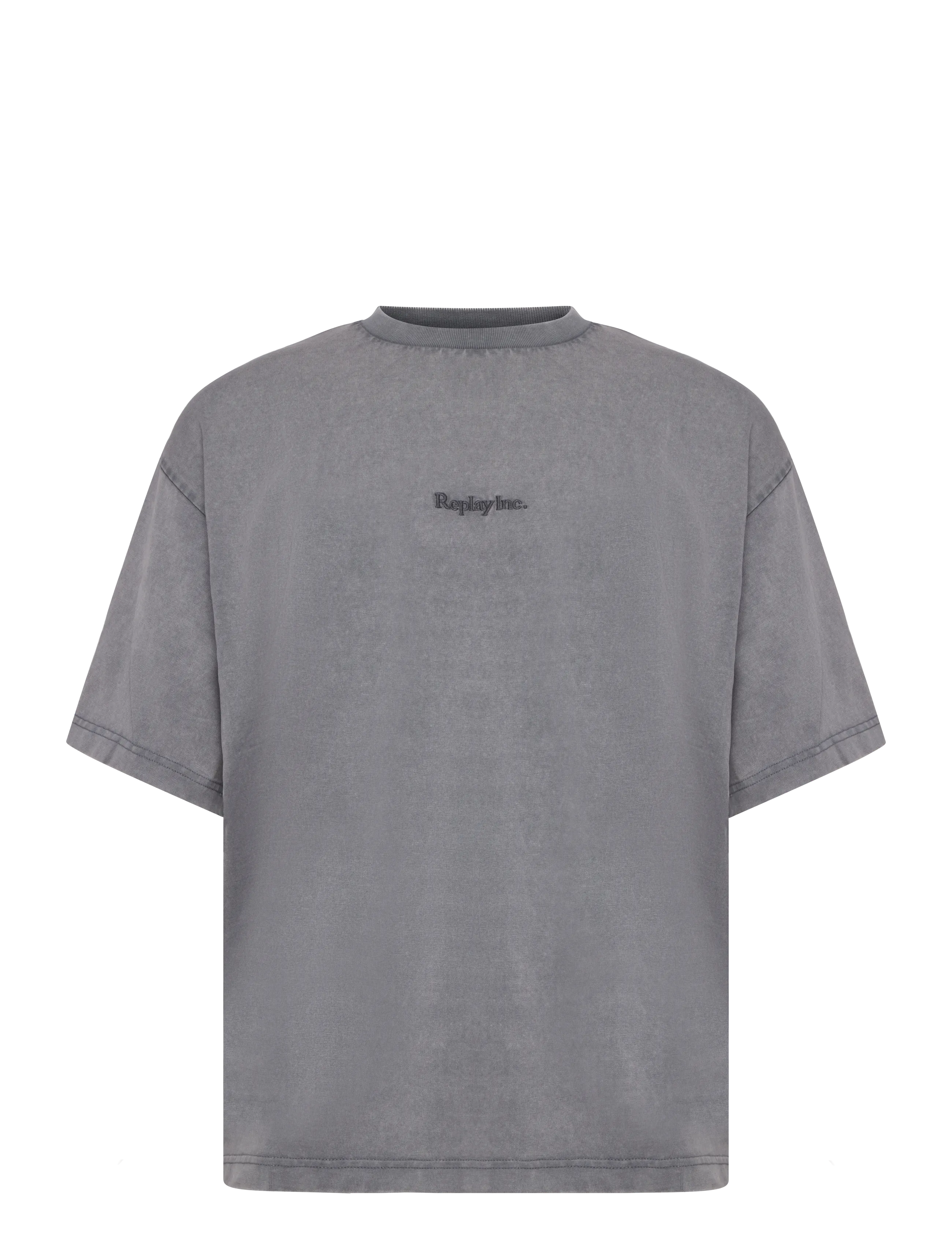 Replay - T-Shirt OVER - short-sleeved t-shirts - grey - 1