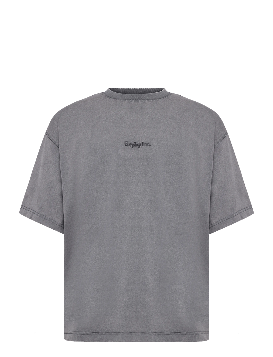 Replay - T-Shirt OVER - short-sleeved t-shirts - grey - 1