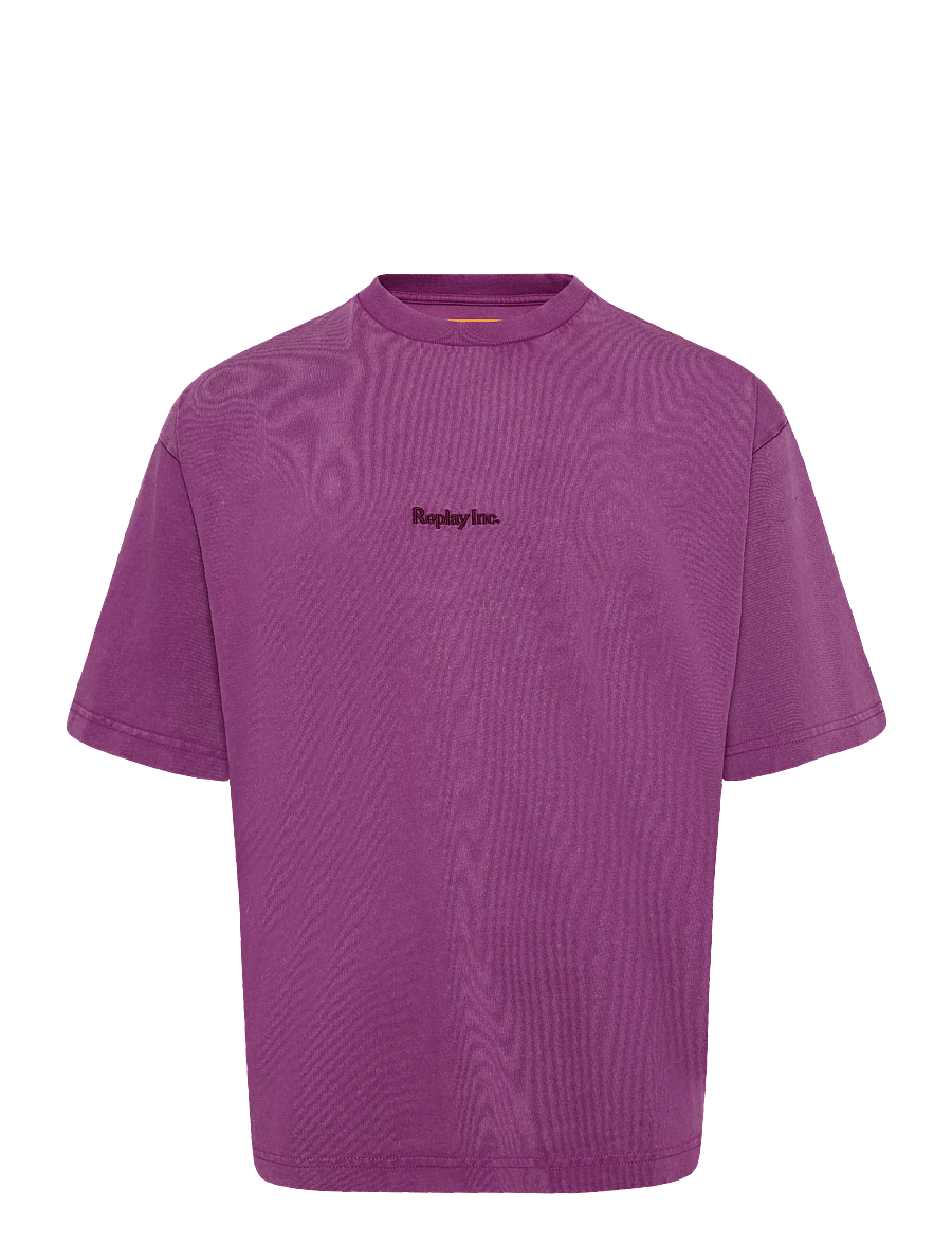 Replay - T-Shirt OVER - lühikeste varrukatega t-särgid - purple - 1