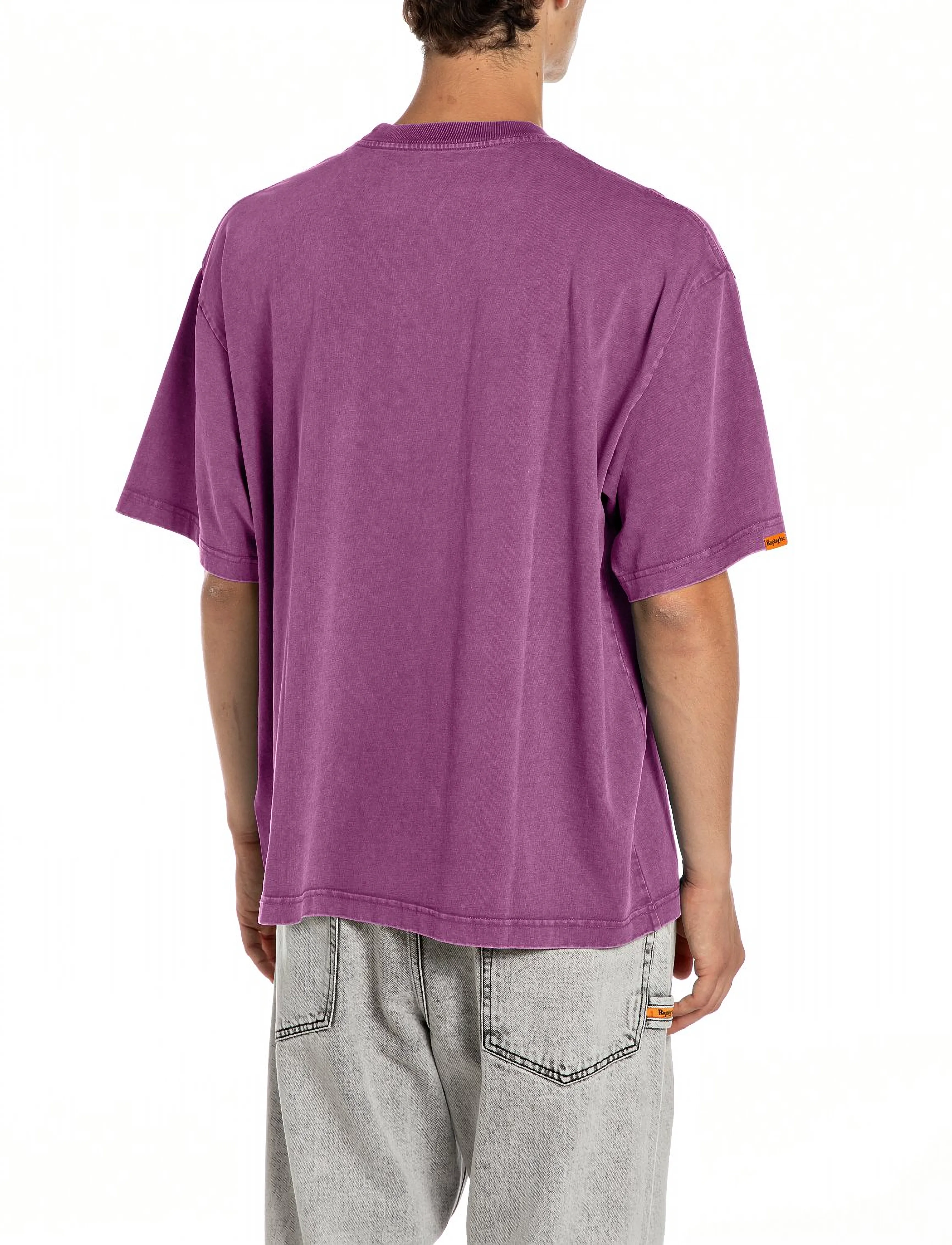 Replay - T-Shirt OVER - lühikeste varrukatega t-särgid - purple - 3