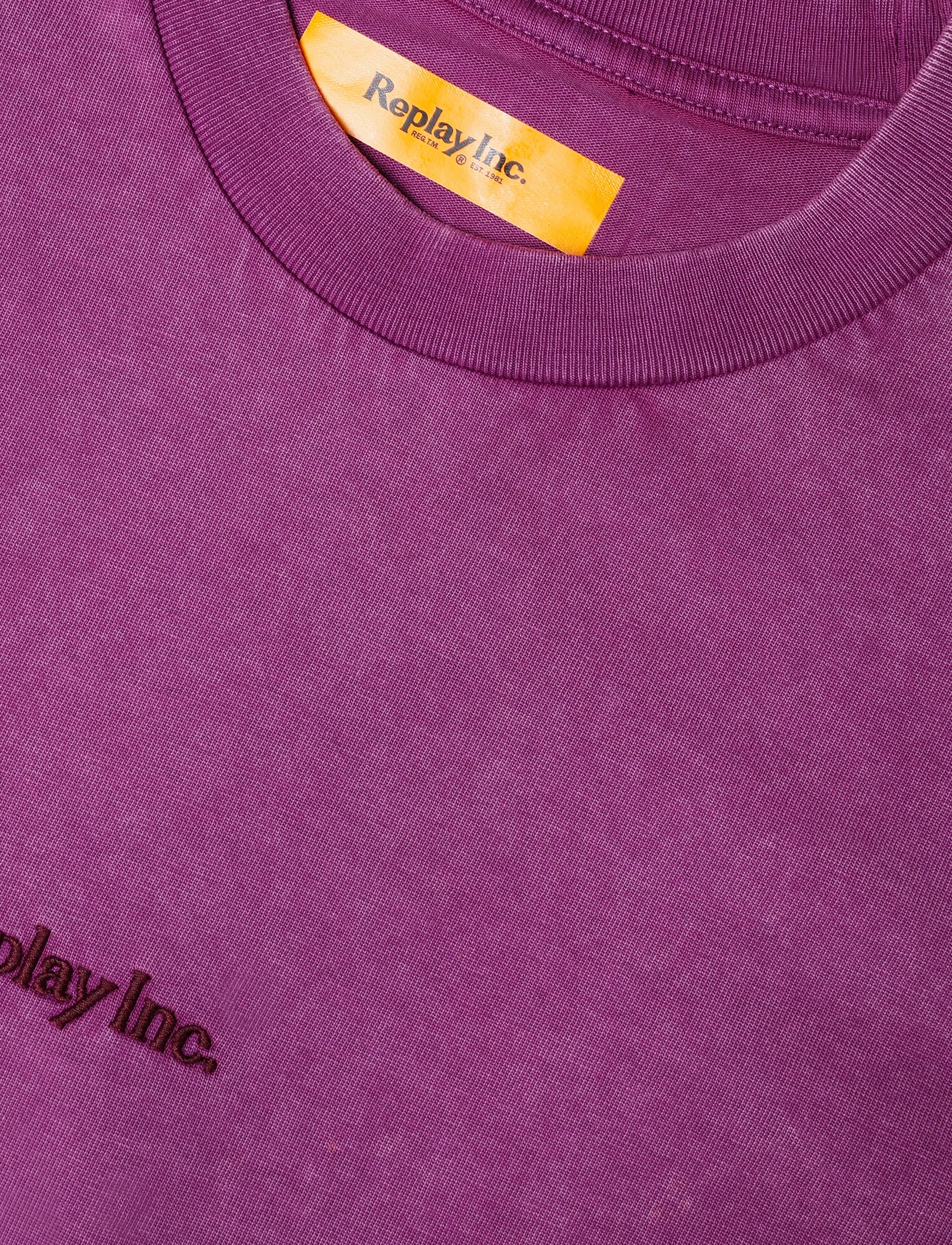 Replay - T-Shirt OVER - lühikeste varrukatega t-särgid - purple - 4