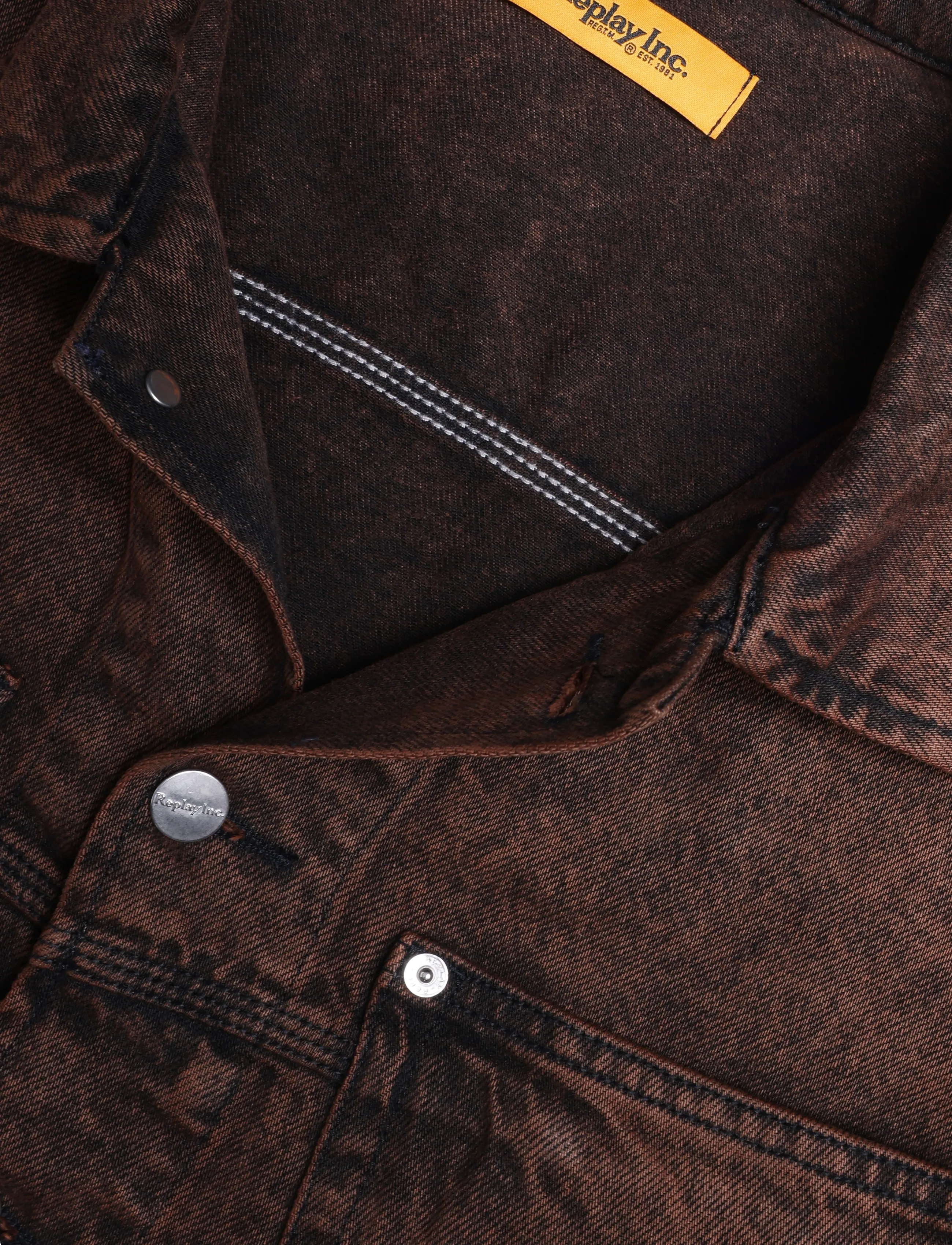 Replay - Jacket STRAIGHT - ungefütterte denimjacken - brown - 4