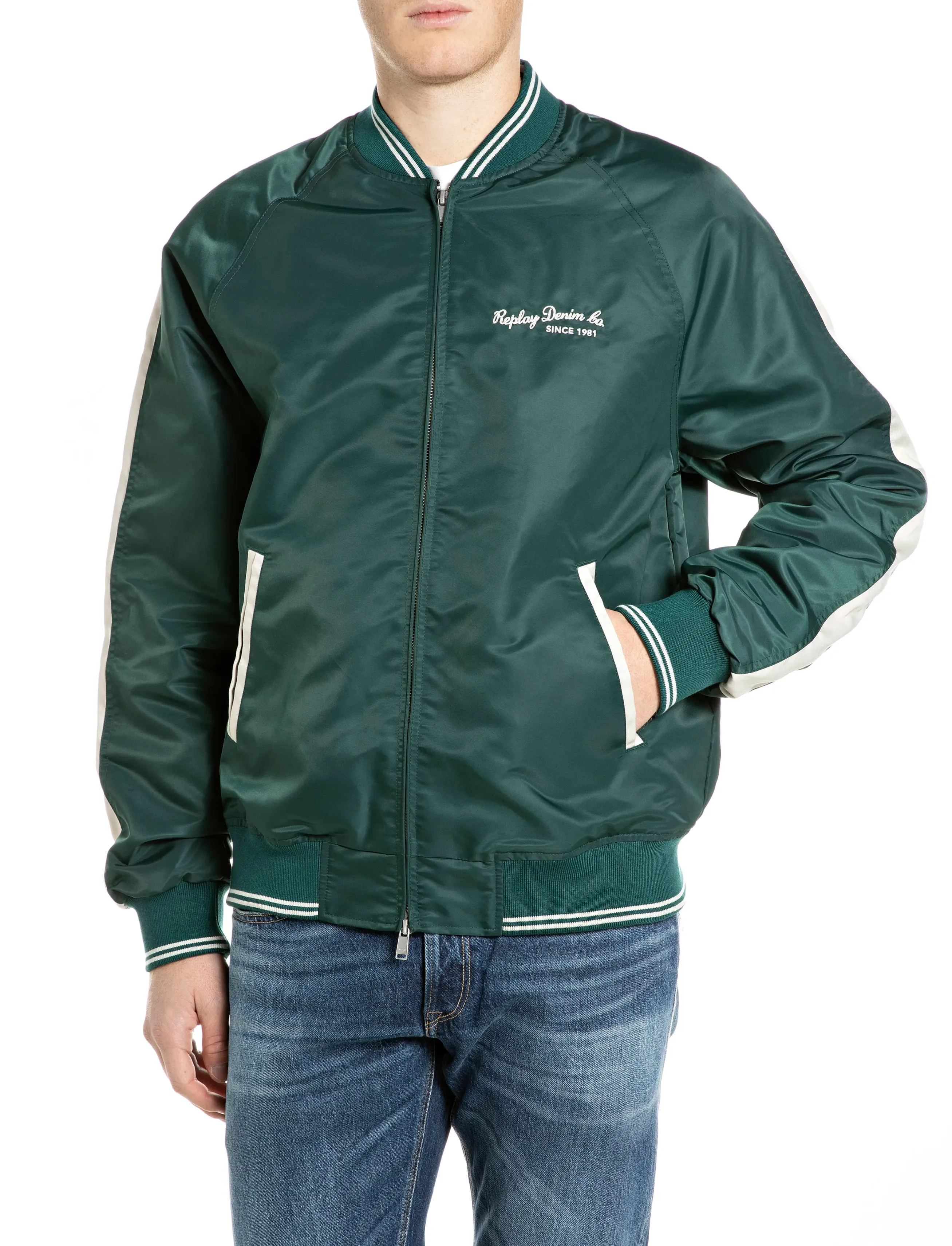 Replay Jacket REGULAR - Outerwear - GREEN / green