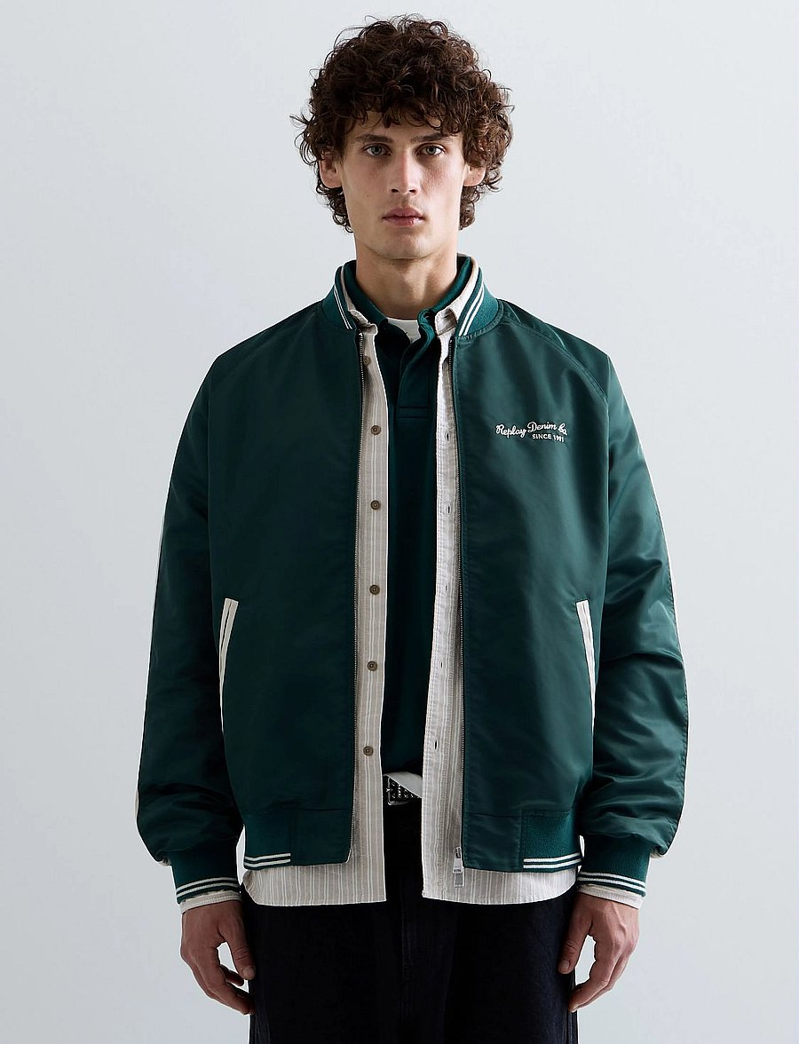 Replay - Jacket REGULAR - varsity jackor - green - 4