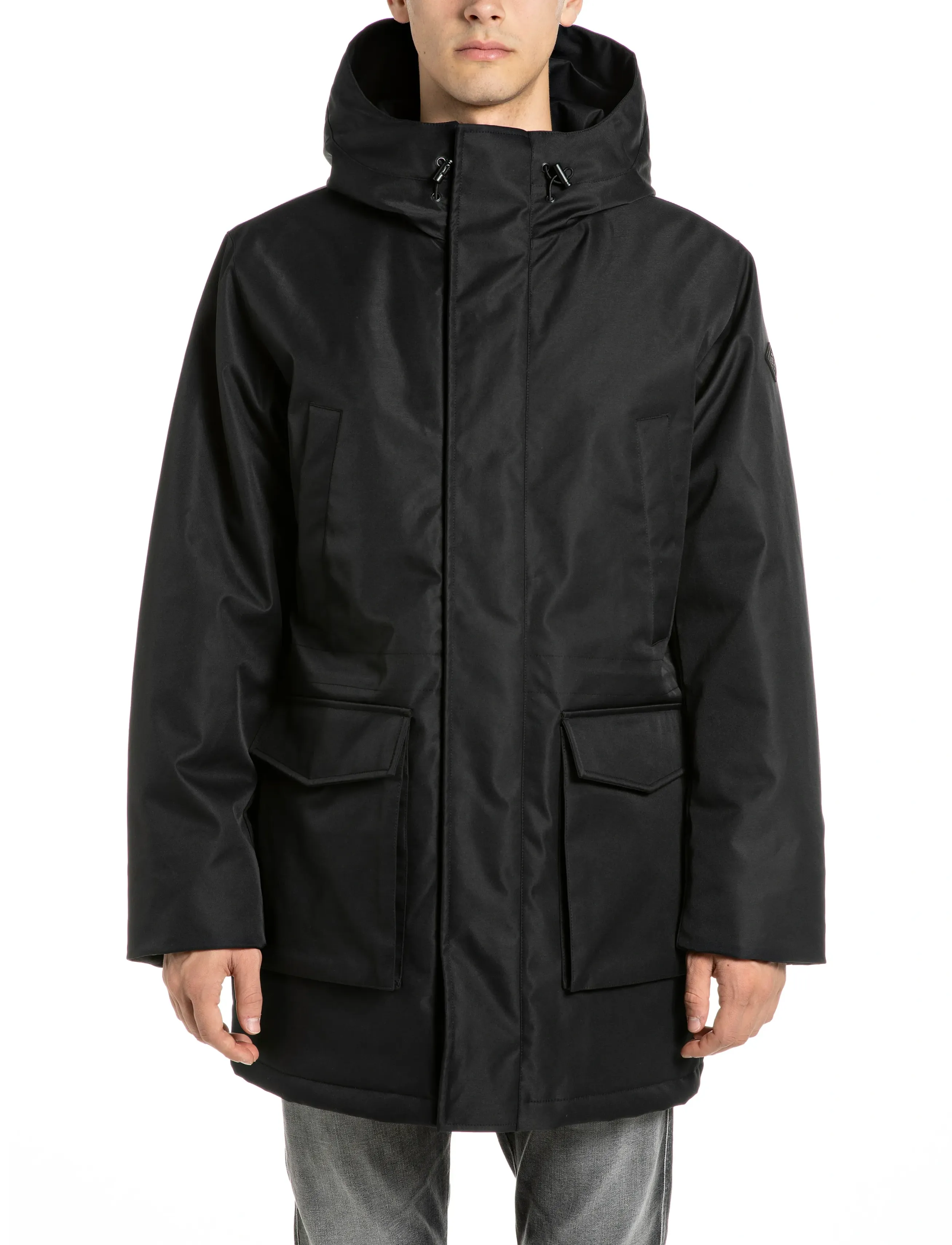 Replay - Jacket RELAXED REGULAR - talvejoped - black - 0