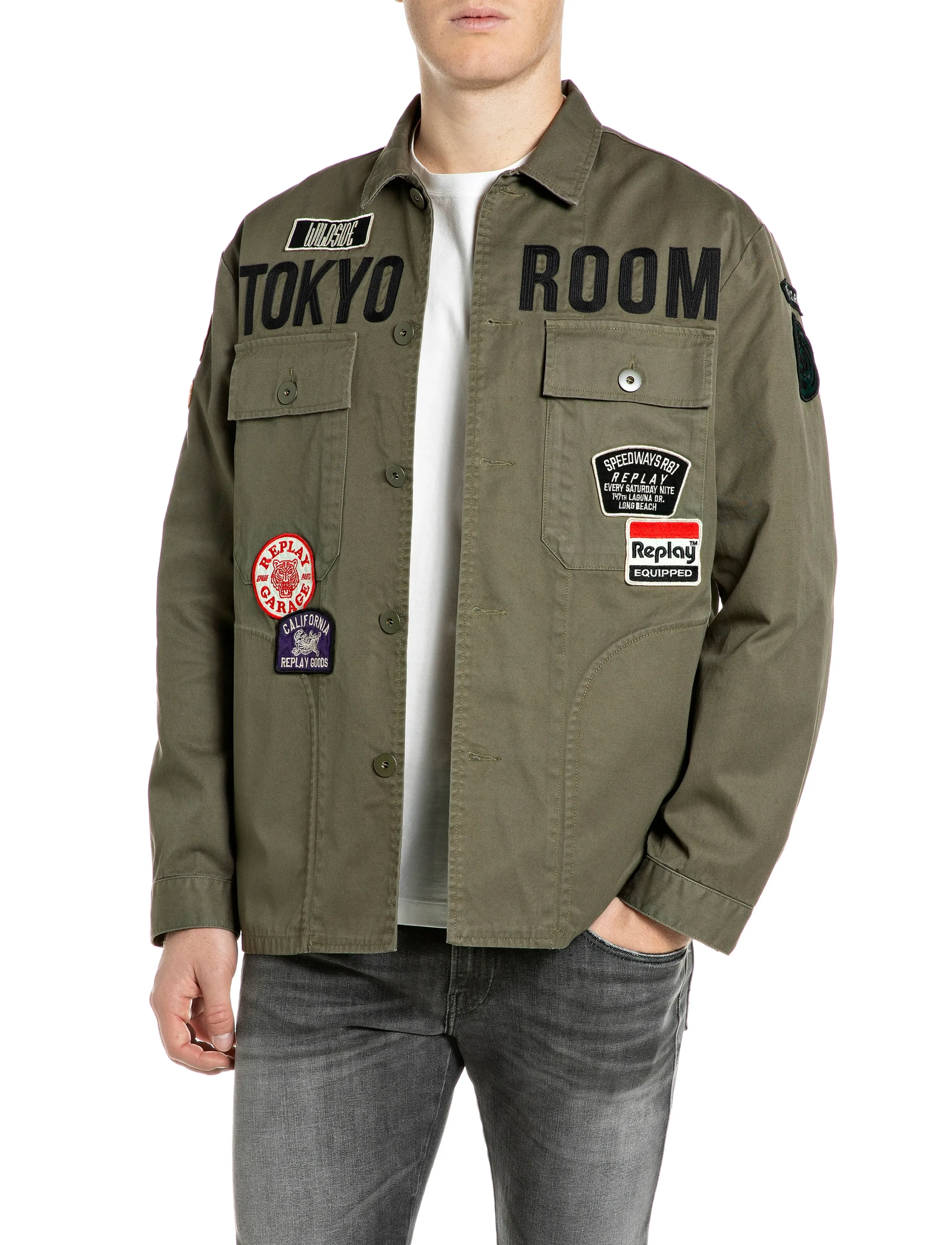 Replay Jacket REGULAR - Spring jackets - GREEN / khaki/green
