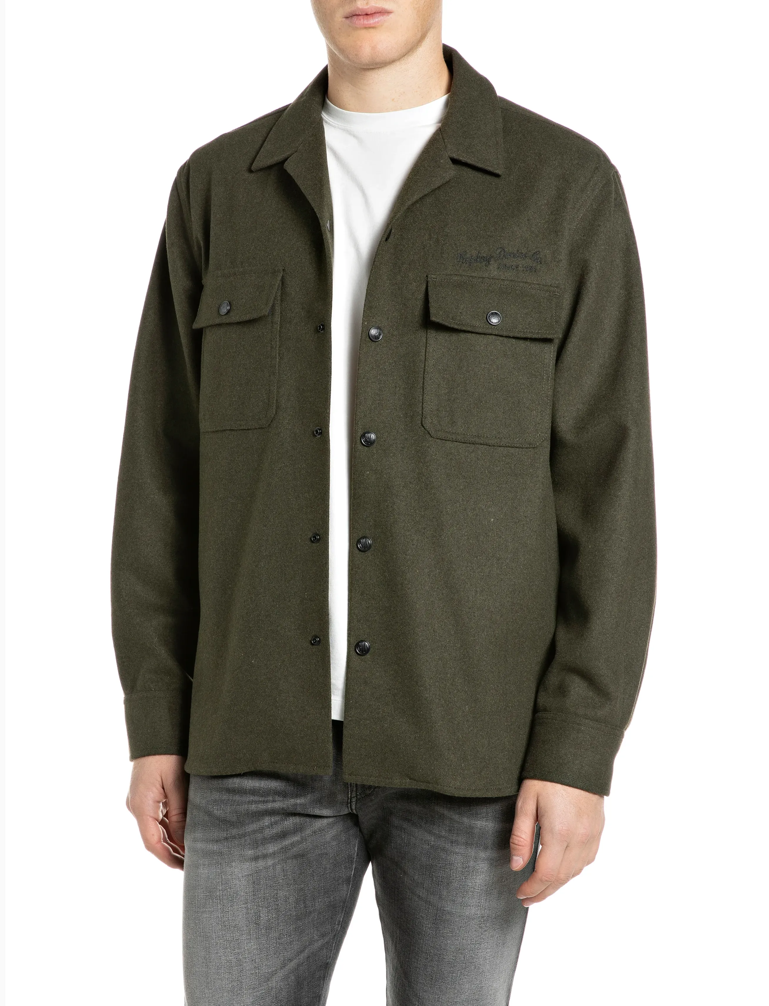 Replay Jacket REGULAR - Clothing - GREEN / khaki/green
