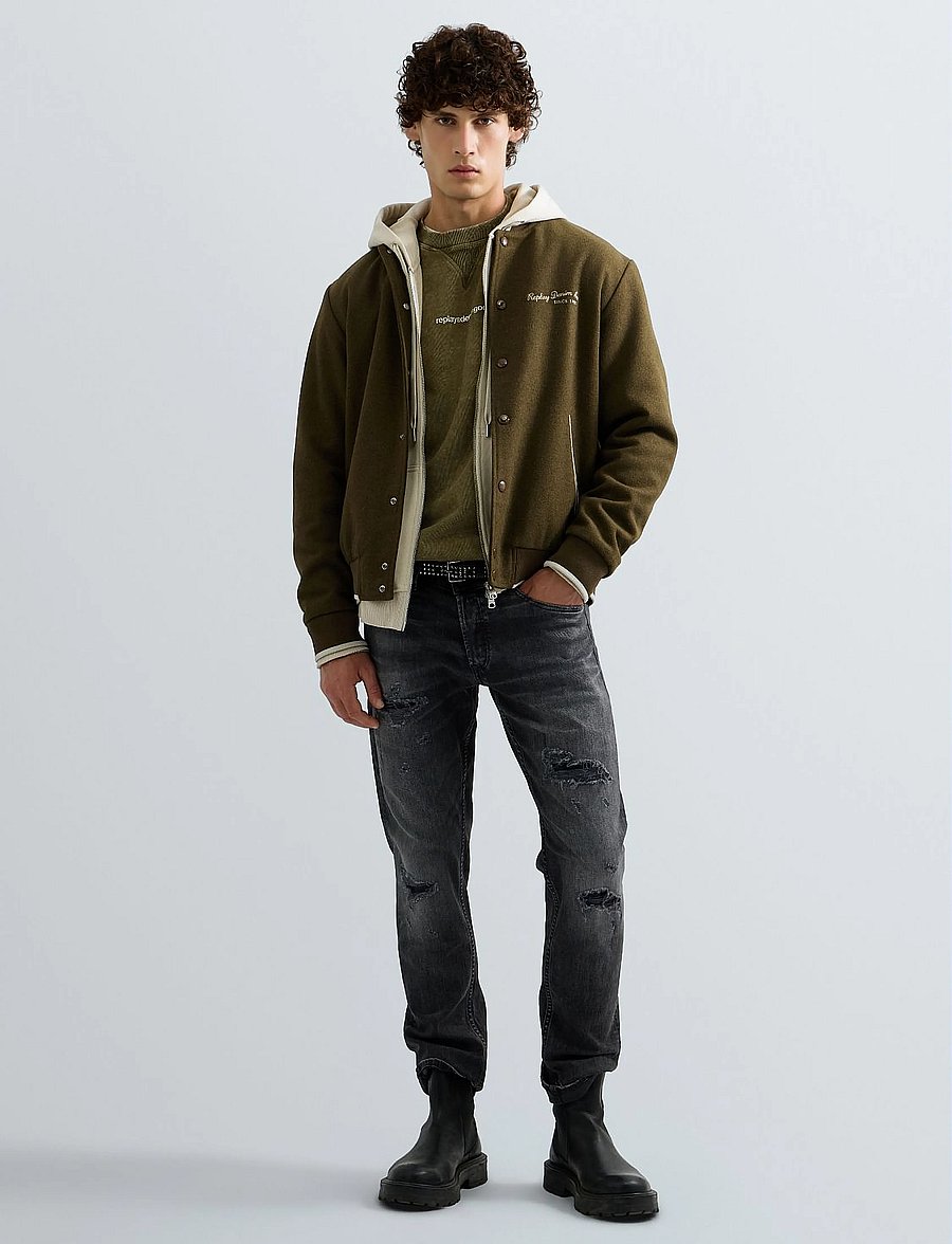 Replay - Jacket REGULAR - collegejackor - brown - 4