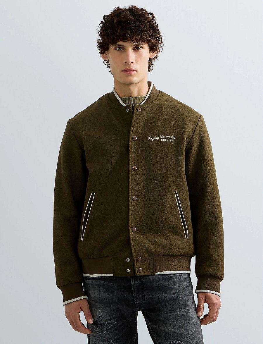 Replay - Jacket REGULAR - collegejackor - brown - 5