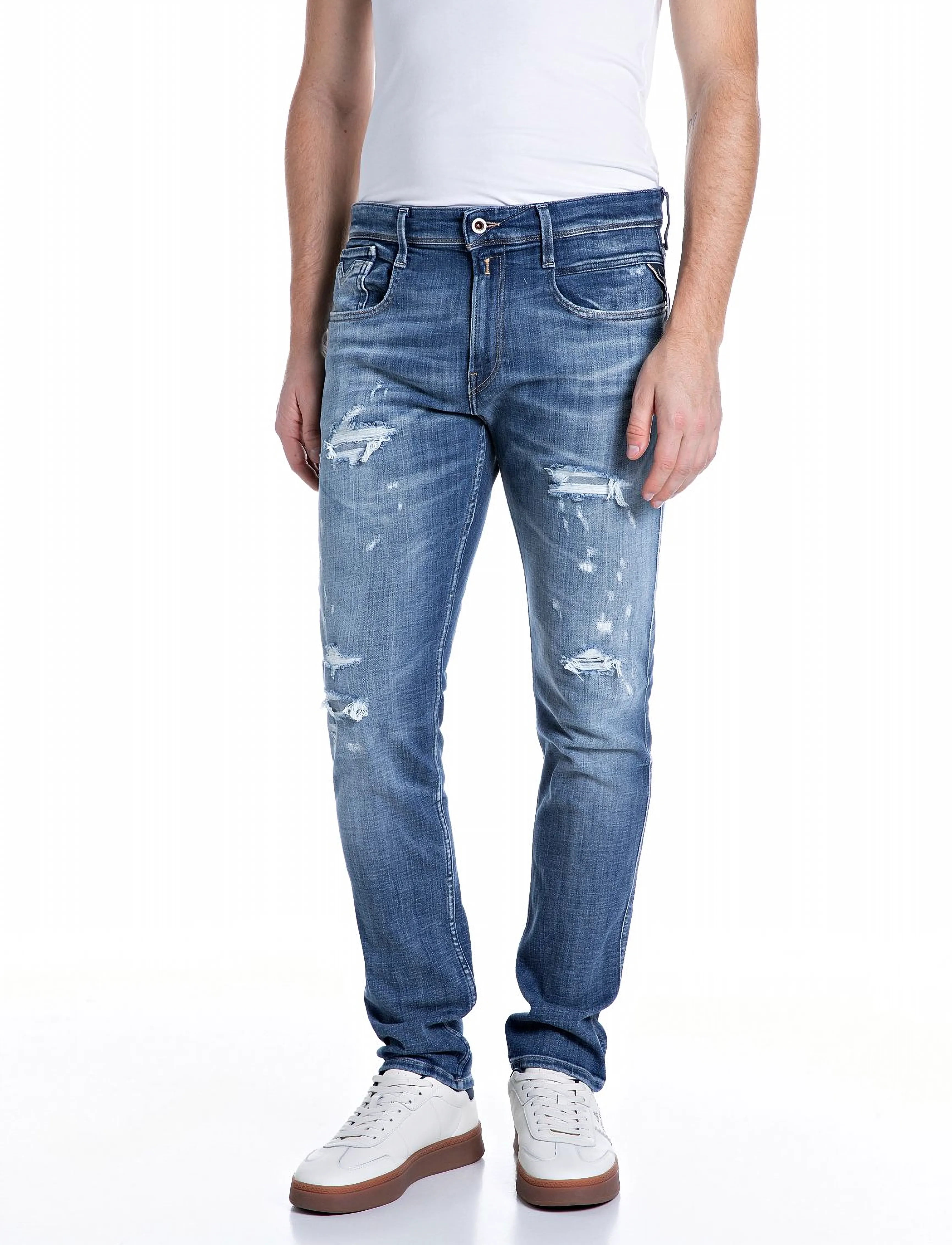 Anbass Trousers Slim Aged,Sustainable
