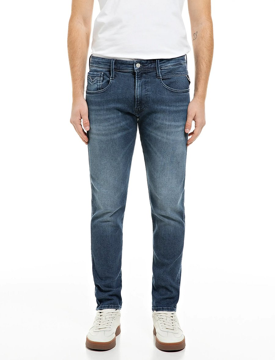 Replay - ANBASS Trousers SLIM C-Stretch - slim-fit jeans - blue - 0