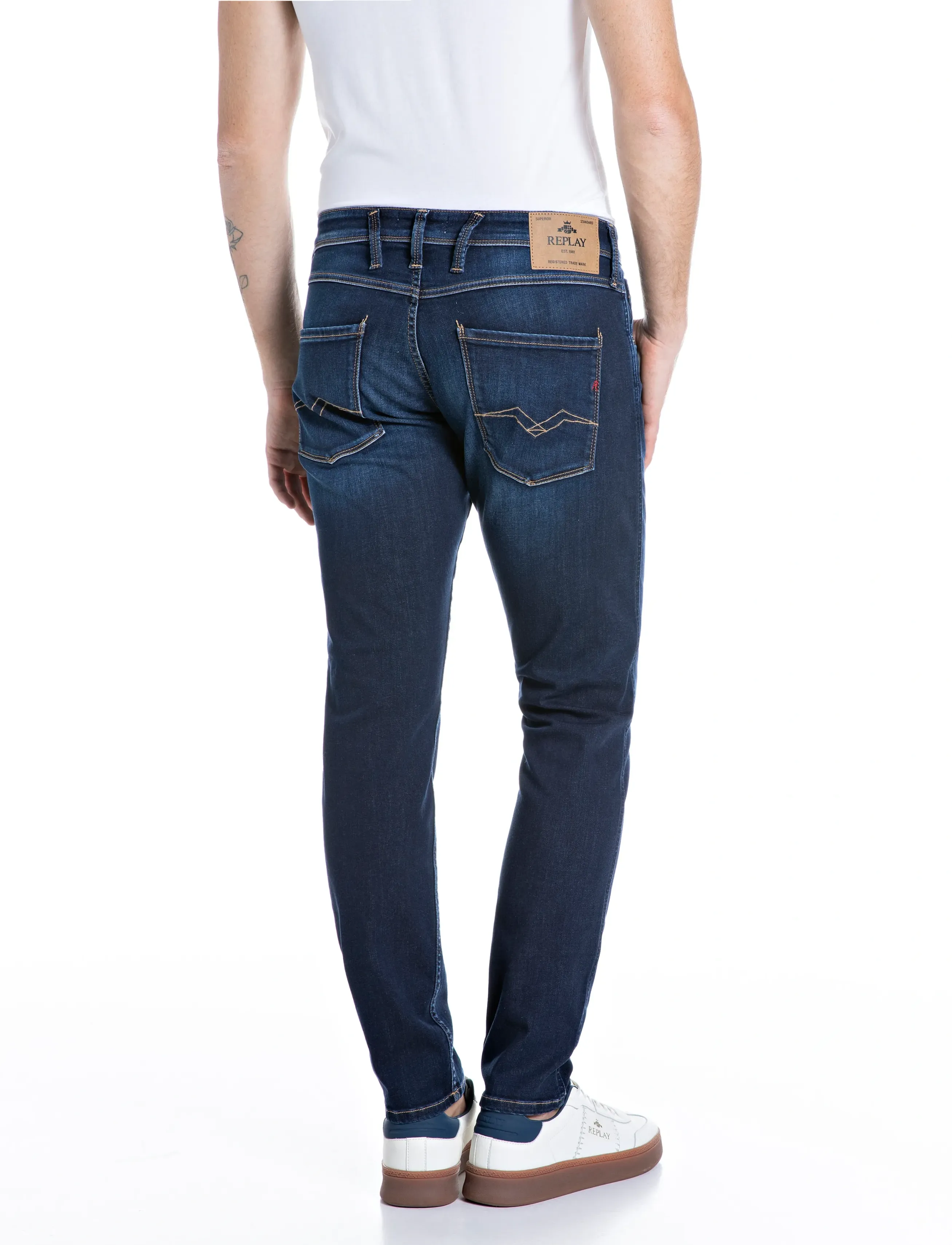 Replay - ANBASS Trousers SLIM 99 Denim - slim jeans - blue - 3