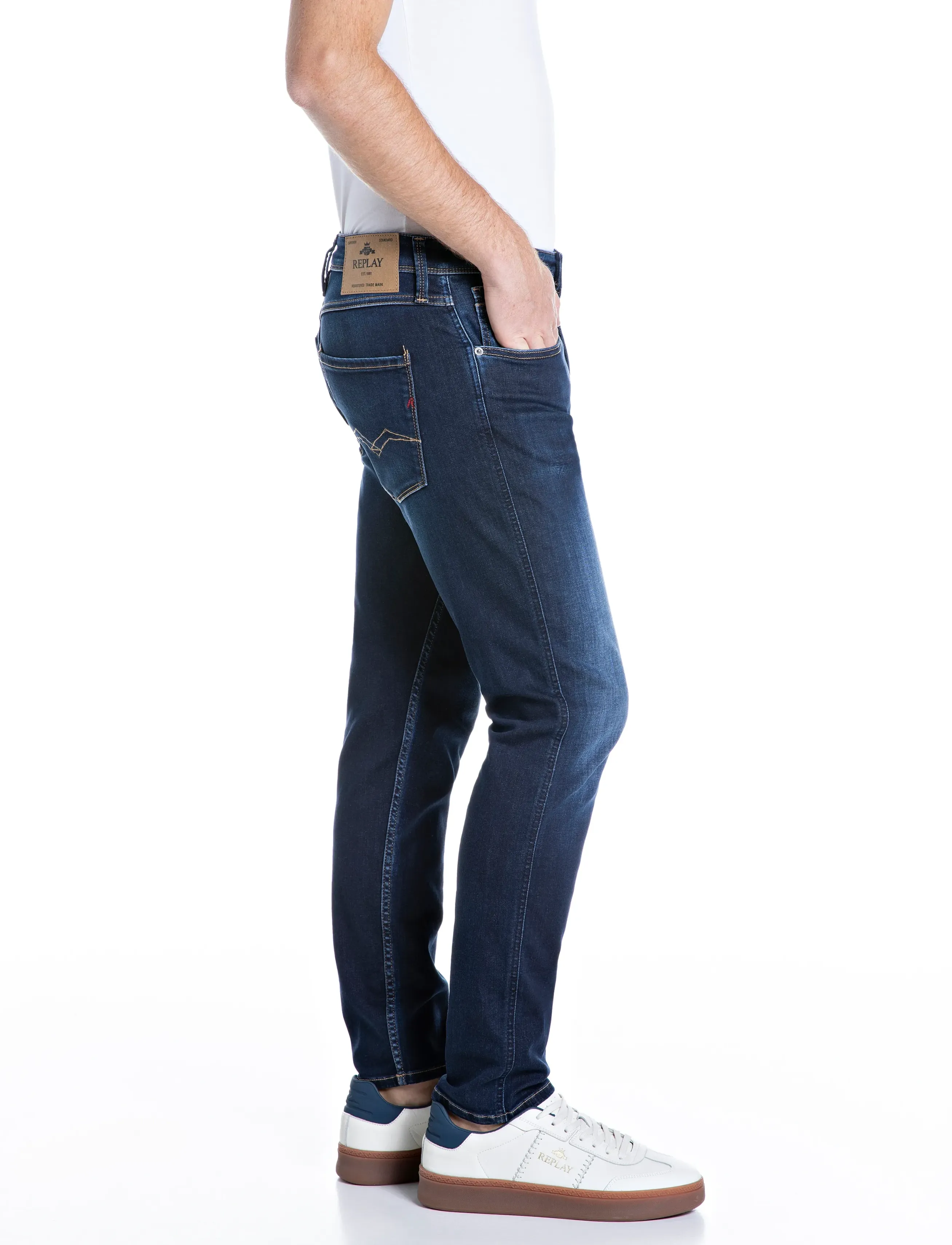 Replay - ANBASS Trousers SLIM 99 Denim - slim jeans - blue - 4