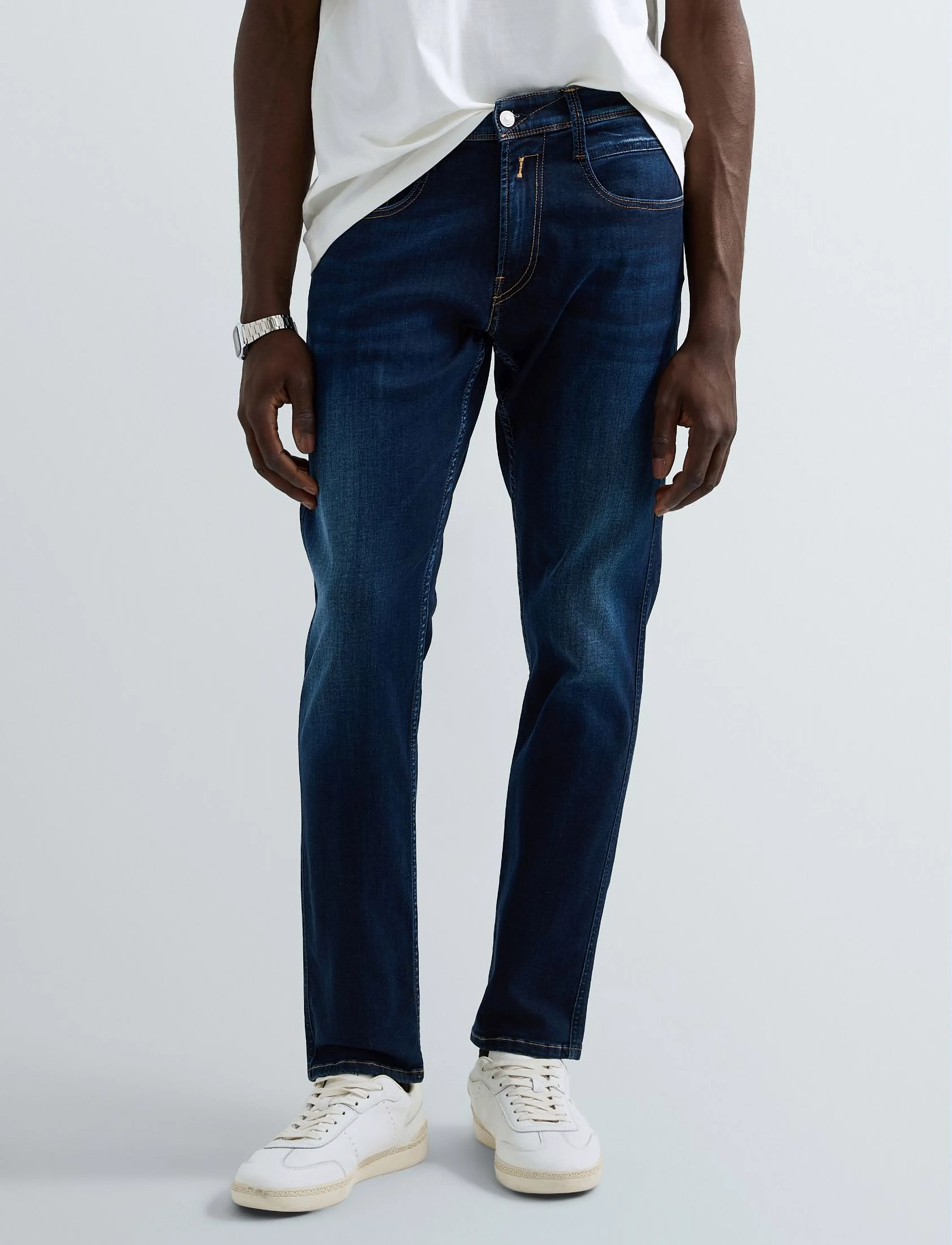 REPLAY Anbass Trousers Slim 99 Denim casual byxor herr – bild 5