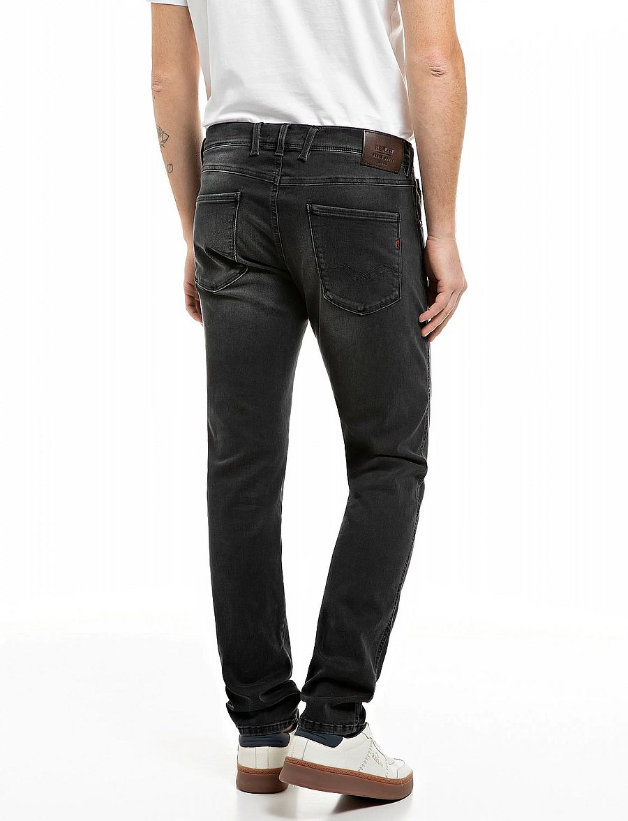 Replay - ANBASS Trousers SLIM Hyperflex - slim jeans - grey - 3
