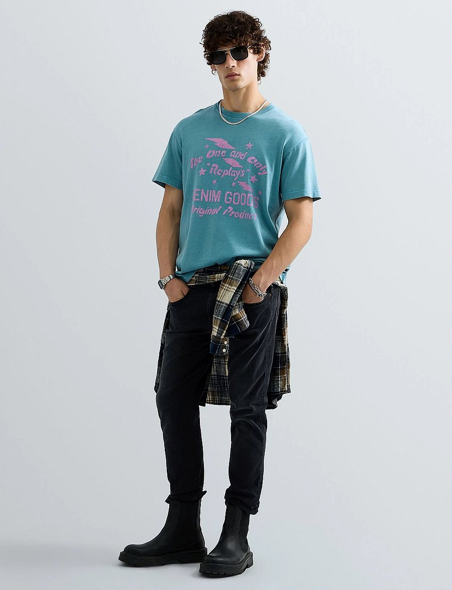 Replay - ANBASS Trousers SLIM Hyperflex - slim jeans - grey - 5