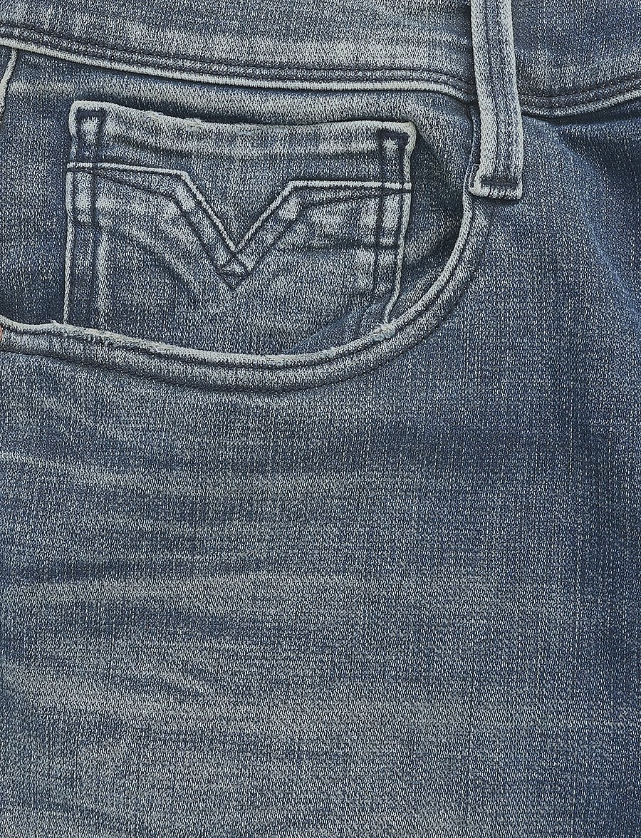 Replay - ANBASS Trousers SLIM Hyperflex Matrix - kitsad teksad - blue - 5
