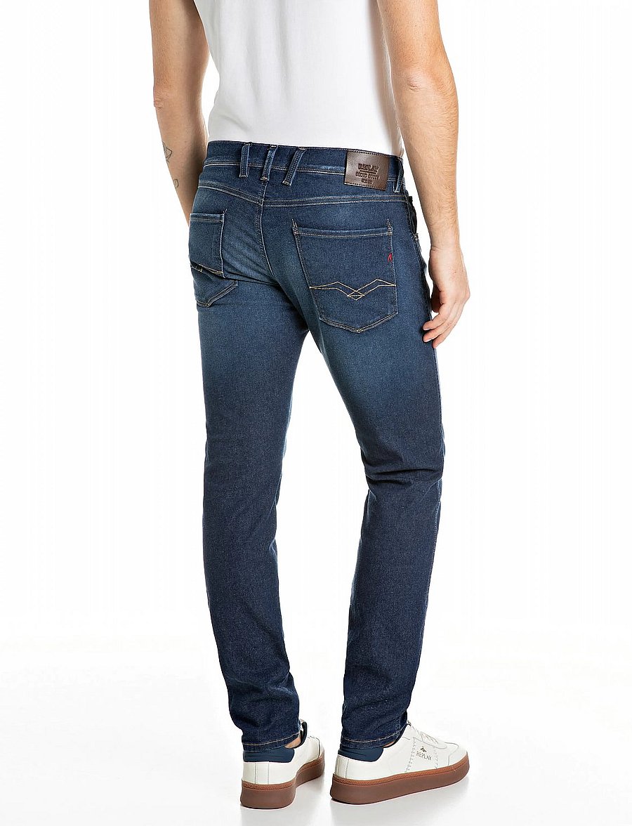 Replay - ANBASS Trousers SLIM Hyperflex,Sustainable - slim fit jeans - blue - 3