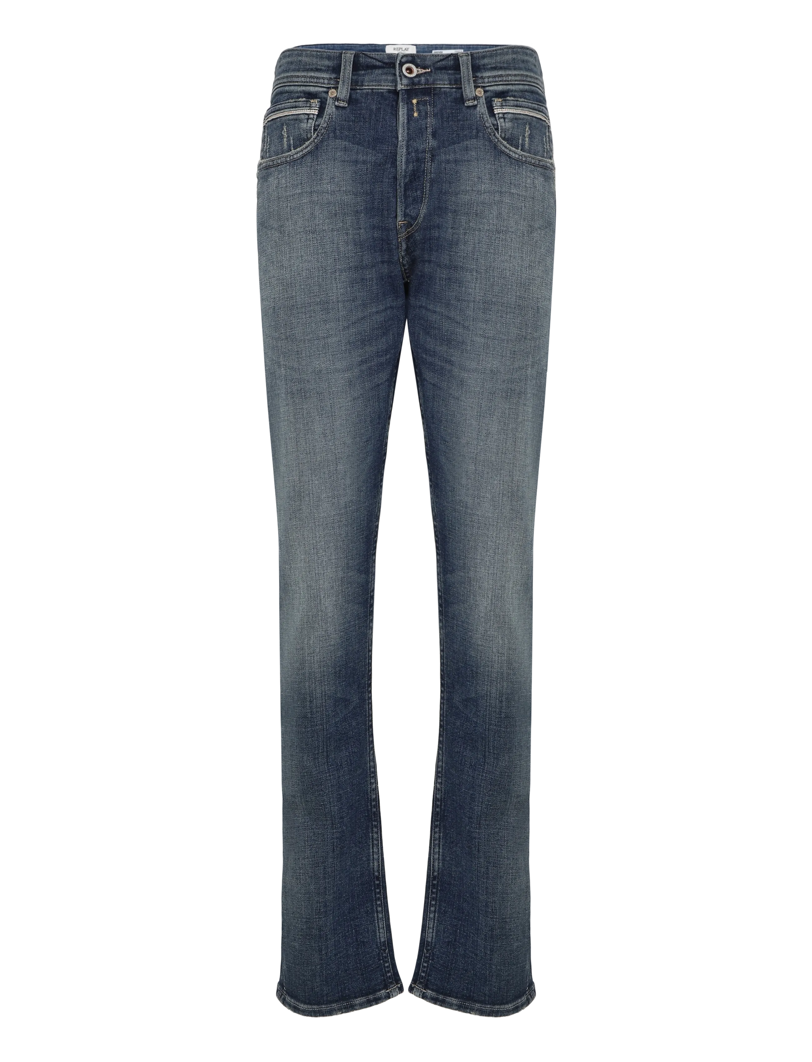 Replay GROVER Trousers STRAIGHT AGED,Sustainable - Jeans - BLUE / blue