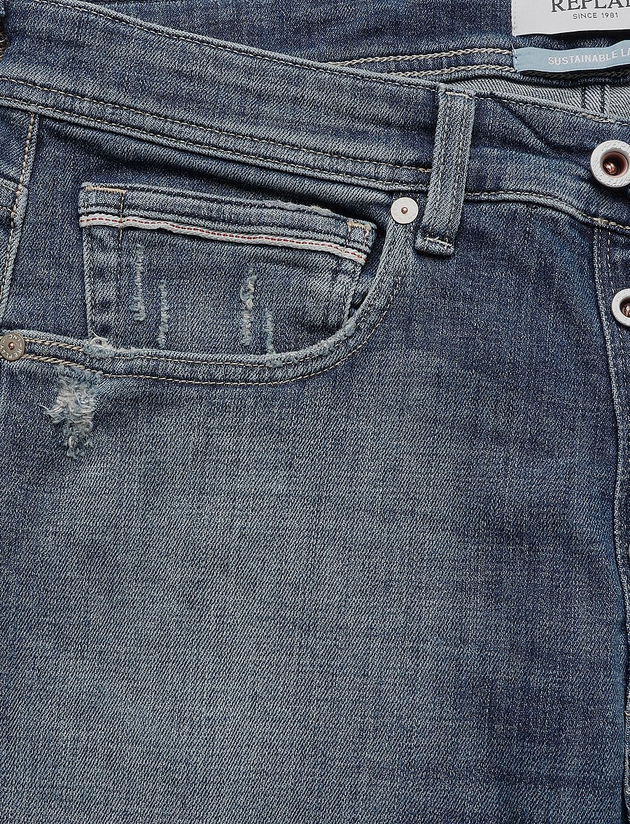 Replay - GROVER Trousers STRAIGHT AGED,Sustainable - regular jeans - blue - 3