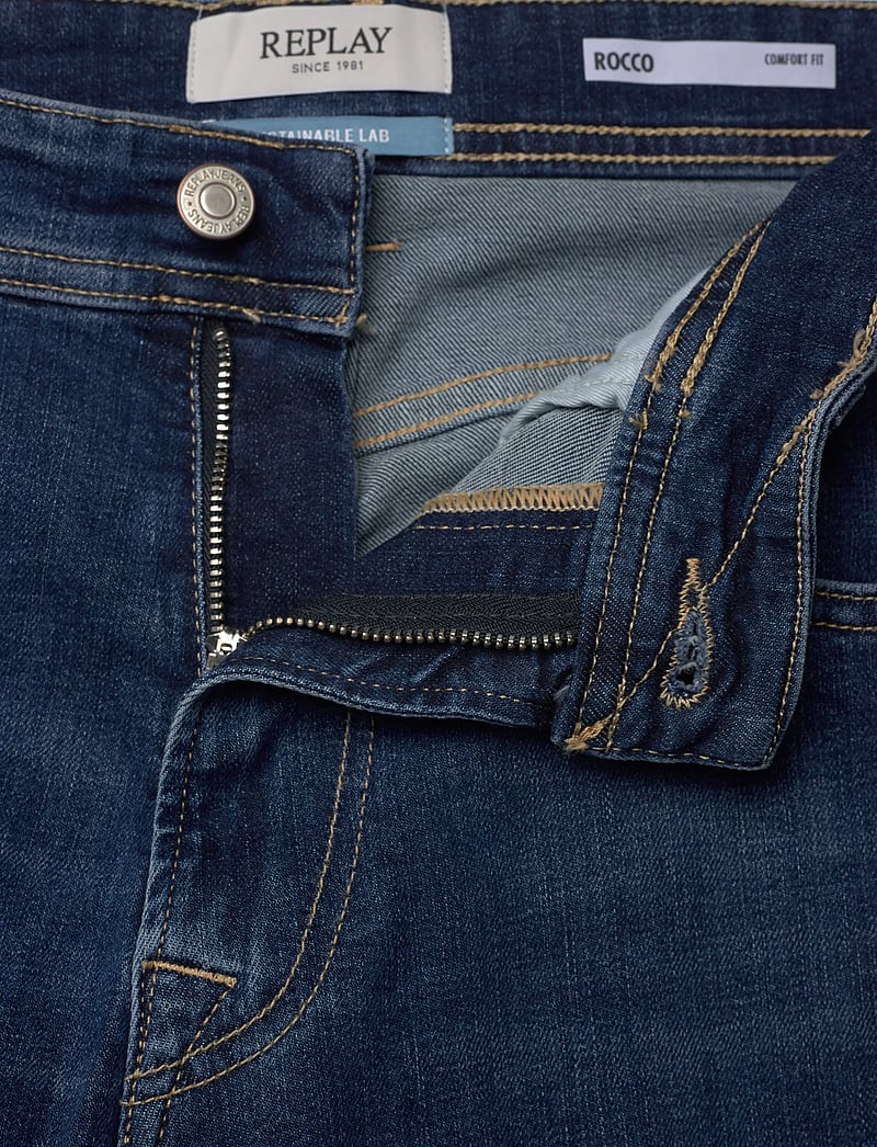 Replay - ROCCO Trousers STRAIGHT 573 ECO PLUS,Sustainable - regular jeans - dark blue - 5