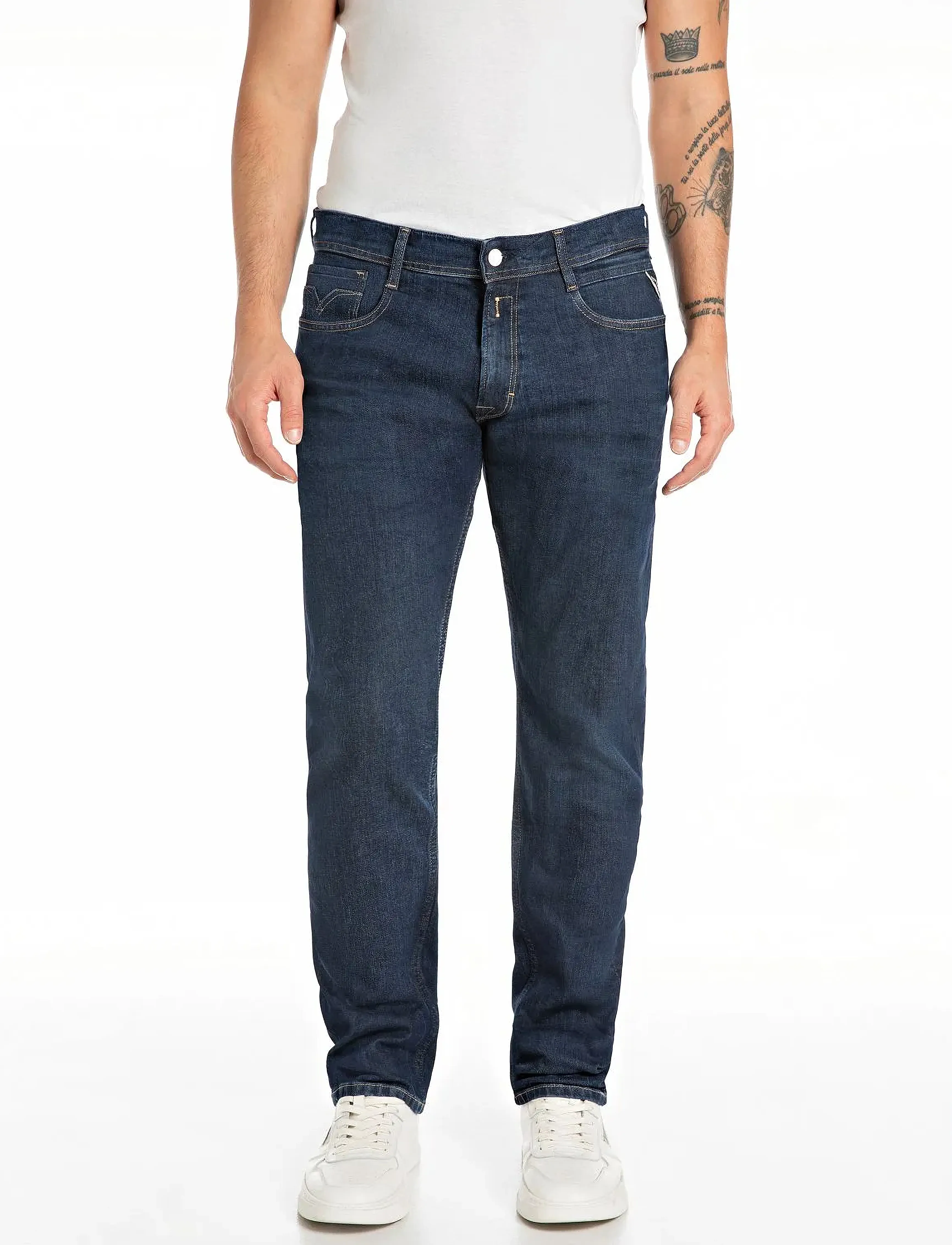 Replay - ROCCO Trousers COMFORT 573 ECO PLUS - loose jeans - blue - 1