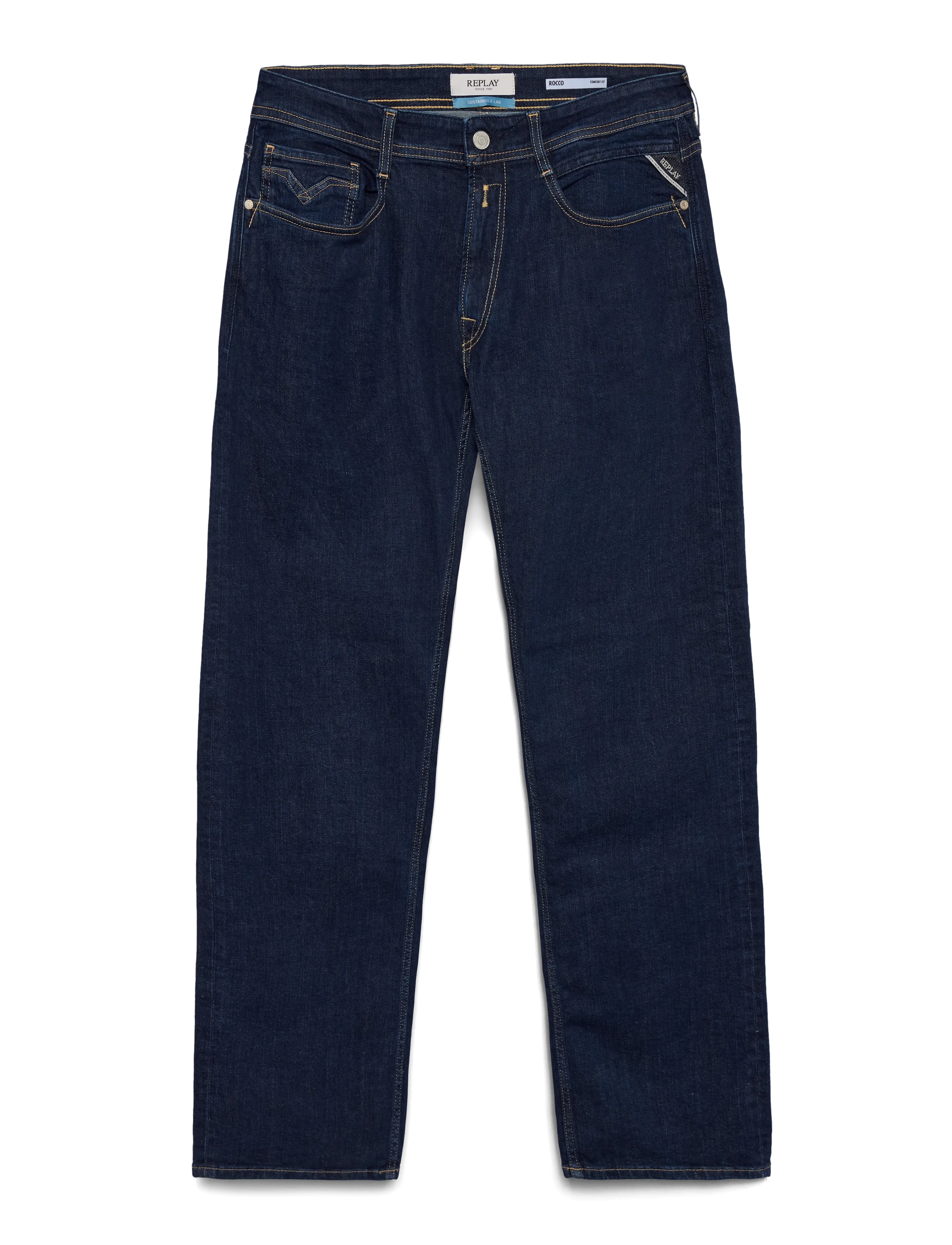 REPLAY Rocco Hosen Comfort 573 Eco Plus Navy - 33x32 - Herren