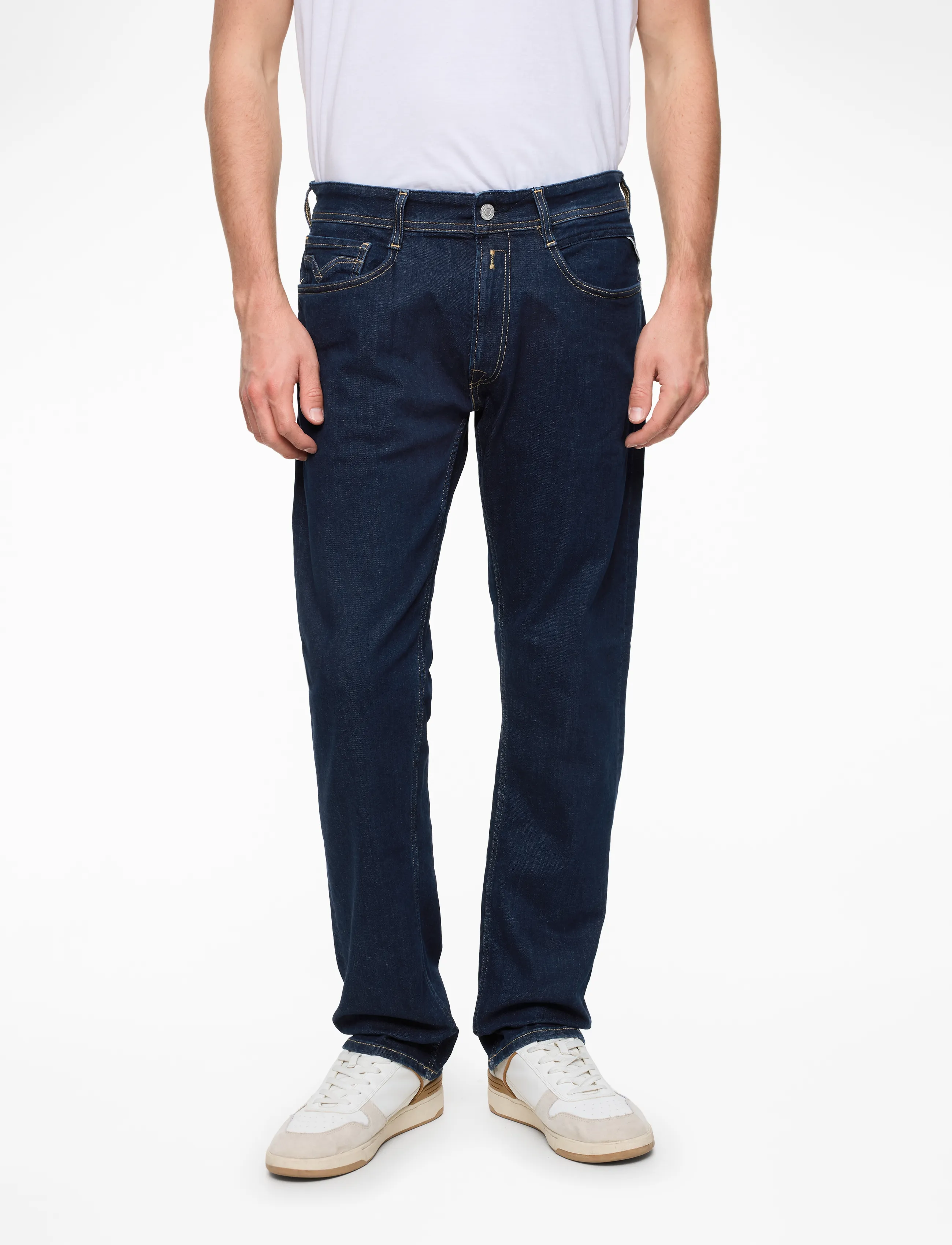 Replay ROCCO Trousers COMFORT 573 ECO PLUS - Jeans - DARK BLUE / navy