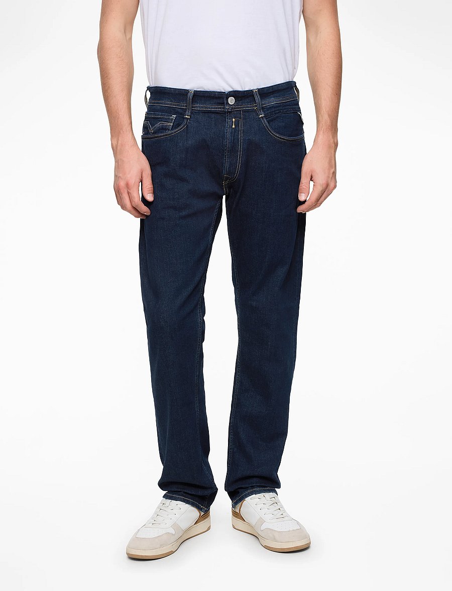 Replay - ROCCO Trousers COMFORT 573 ECO PLUS - brīvi džinsi - dark blue - 0