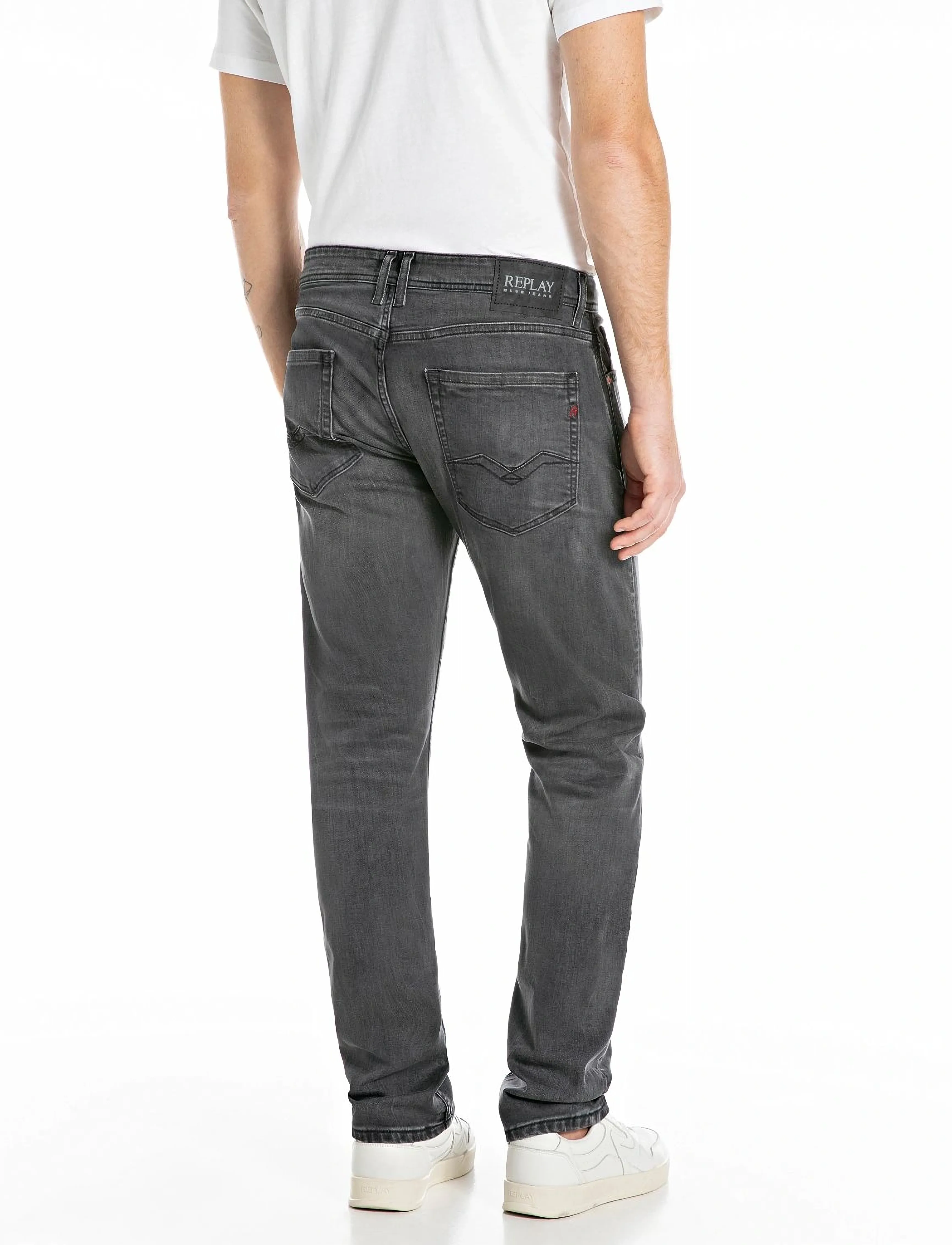 Replay - ROCCO Trousers COMFORT 573 ECO PLUS - aptempti džinsai - grey - 2