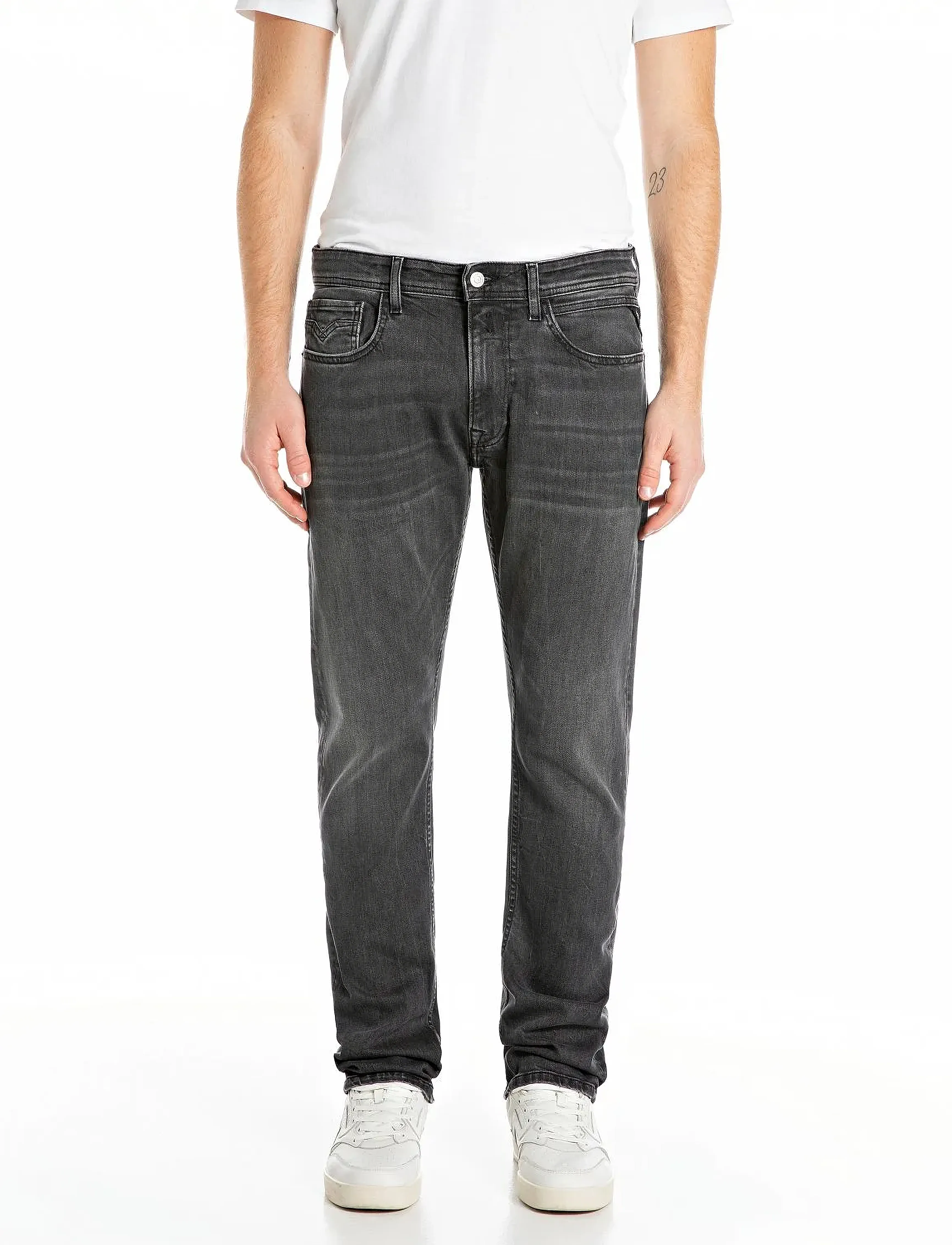 Replay ROCCO Trousers COMFORT 573 ECO PLUS - Jeans - GREY / grey