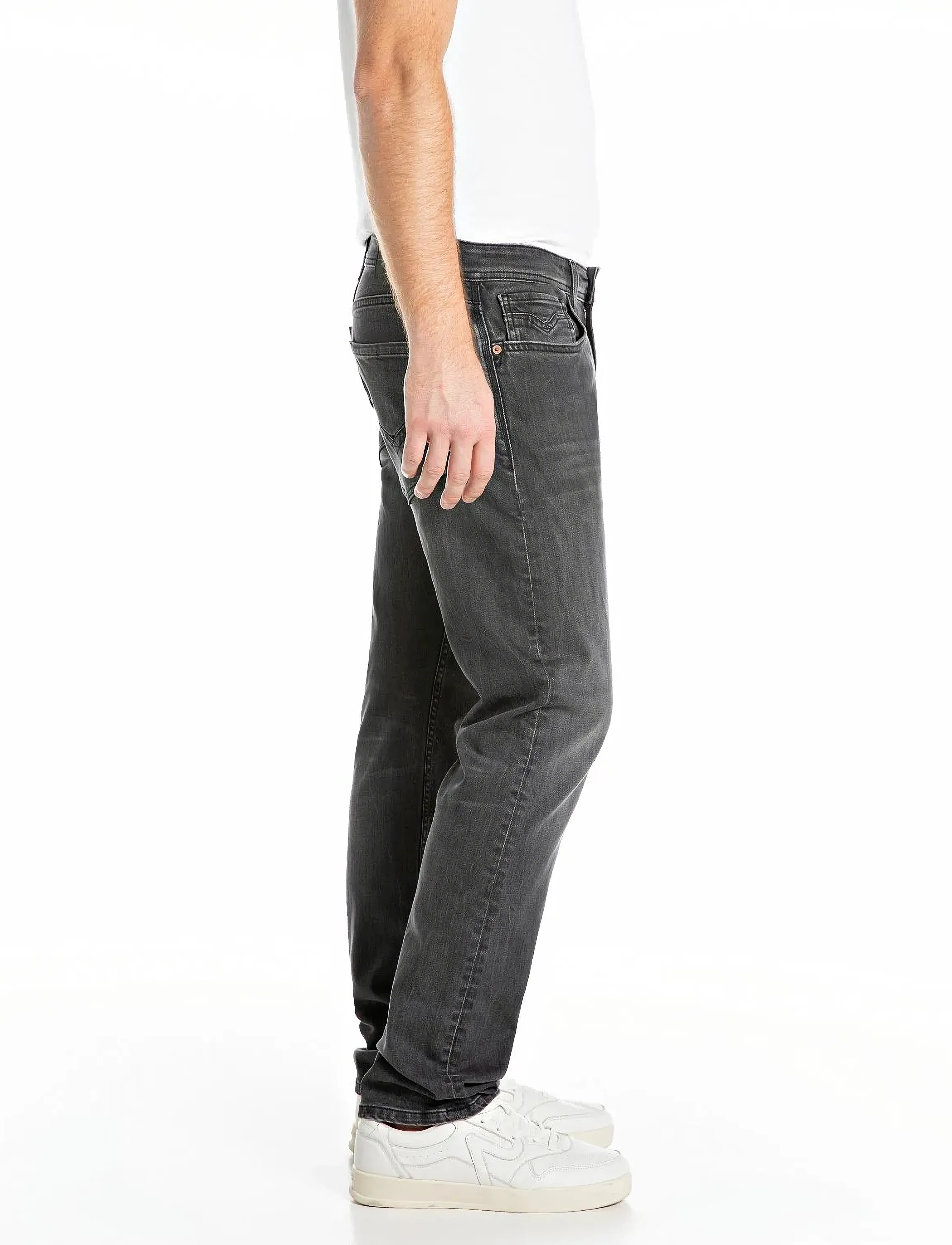 Replay - ROCCO Trousers COMFORT 573 ECO PLUS - tavalised teksad - grey - 4