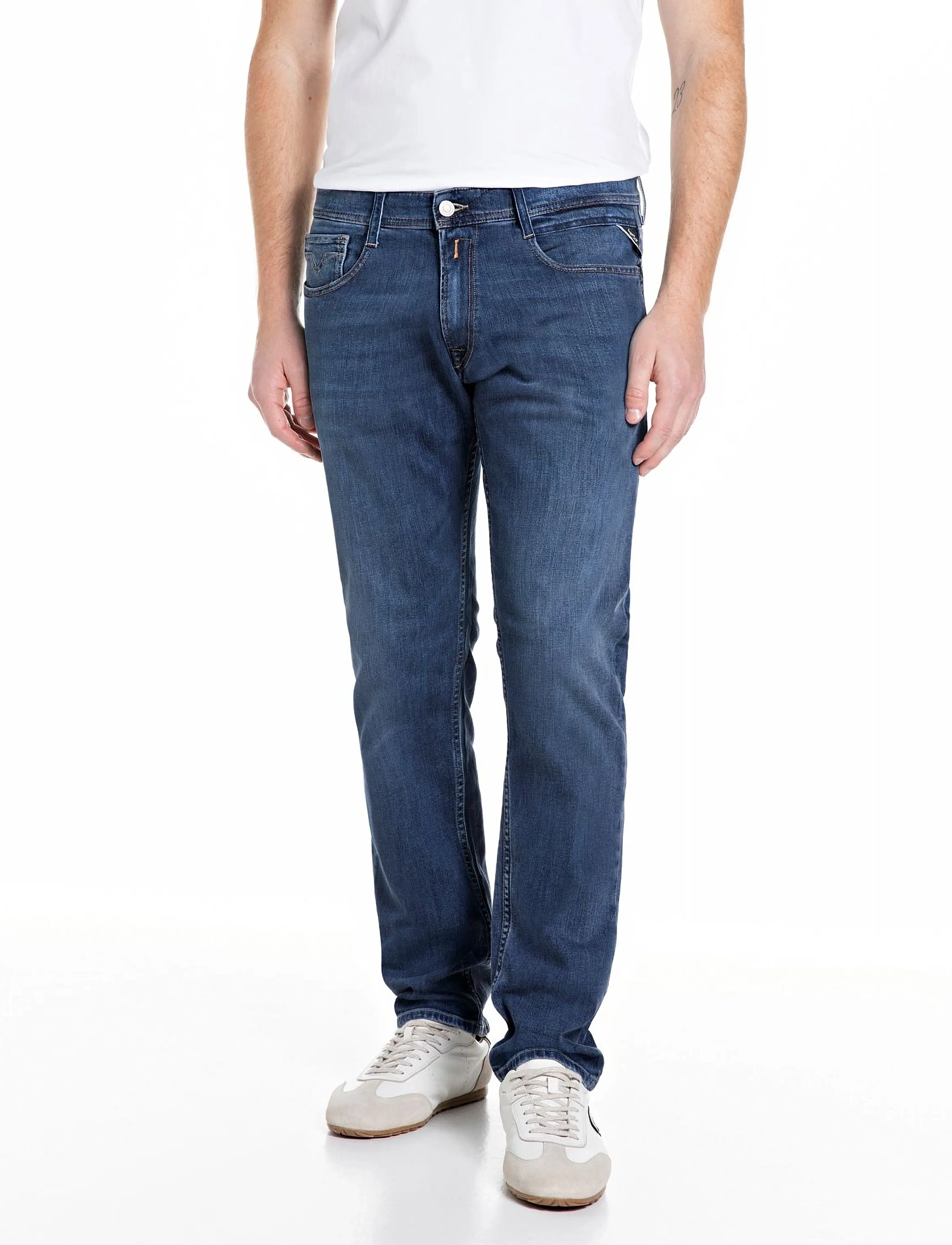 Replay ROCCO Trousers COMFORT 99 Denim - Jeans - MEDIUM BLUE / blue