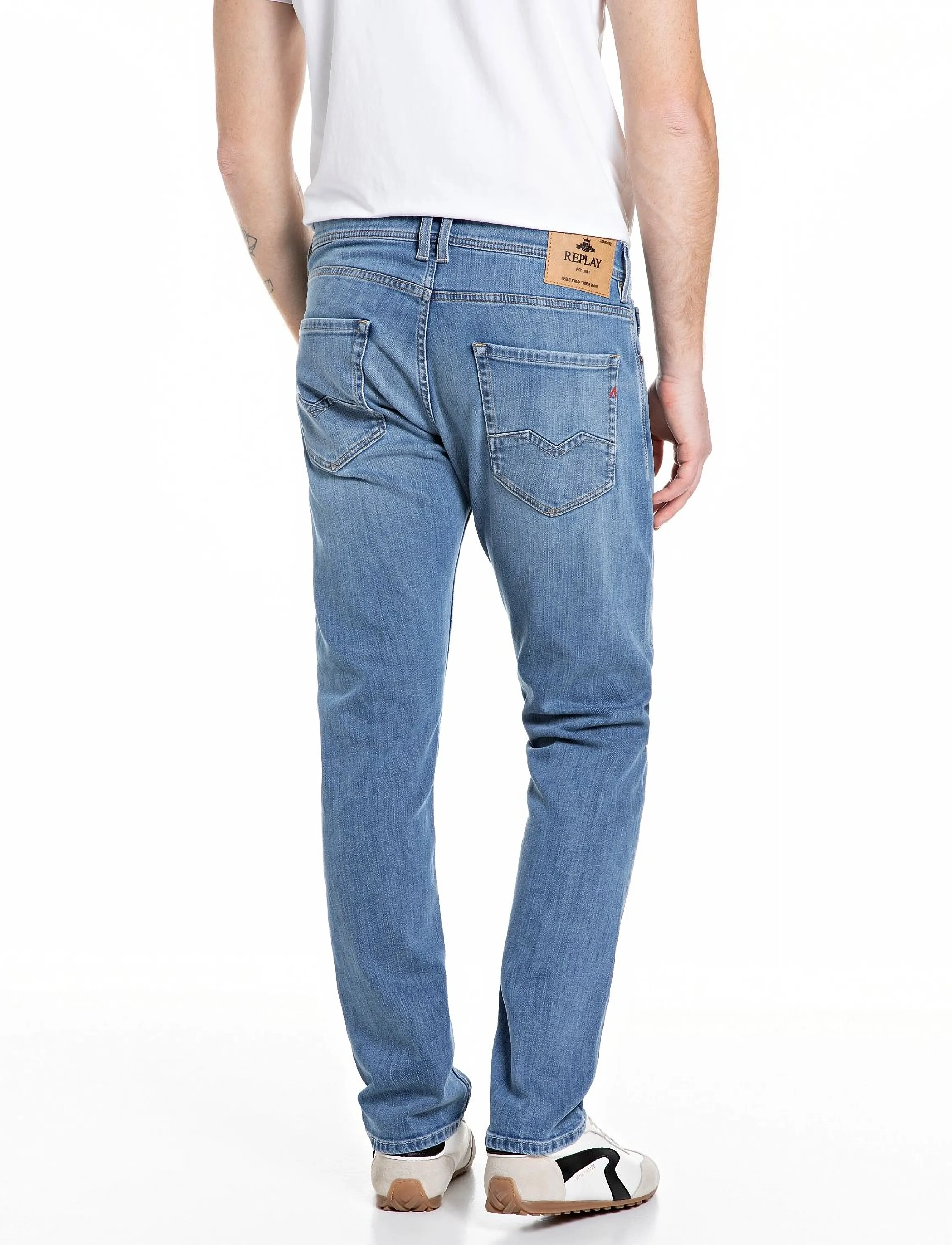 Replay - ROCCO Trousers COMFORT 99 Denim - tavalised teksad - medium blue - 3