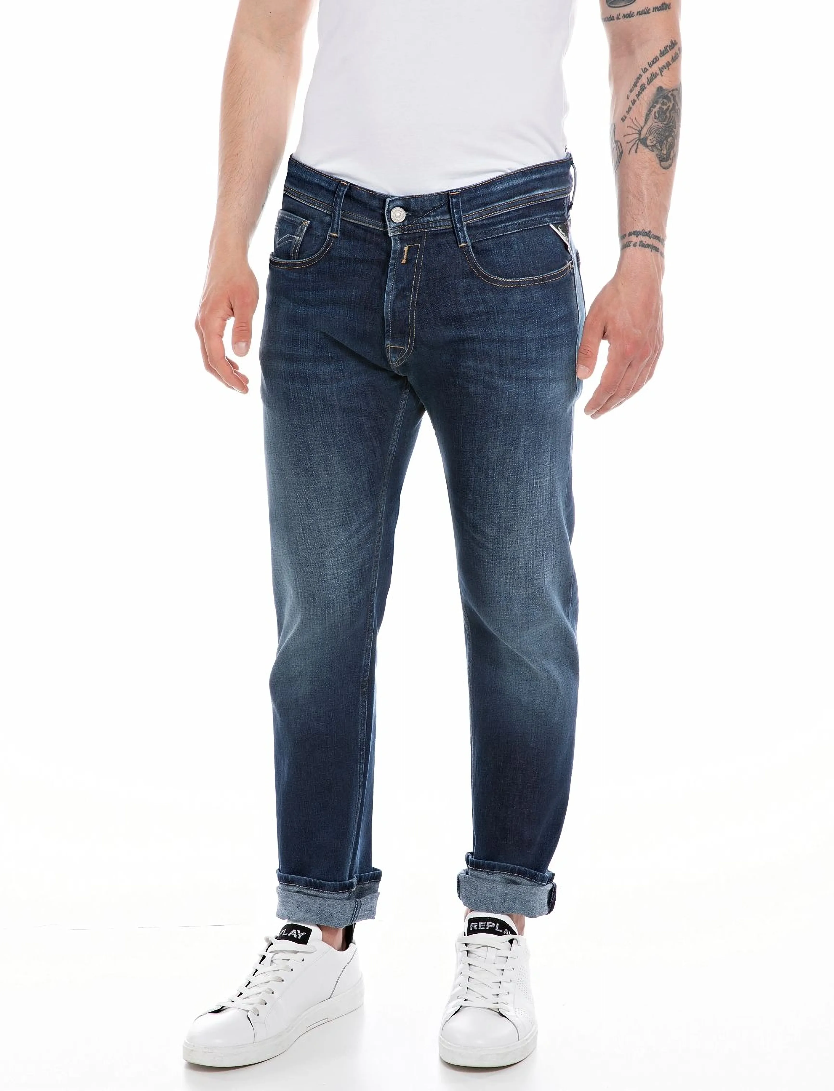 Replay ROCCO Trousers COMFORT 99 Denim - Jeans - BLUE / blue