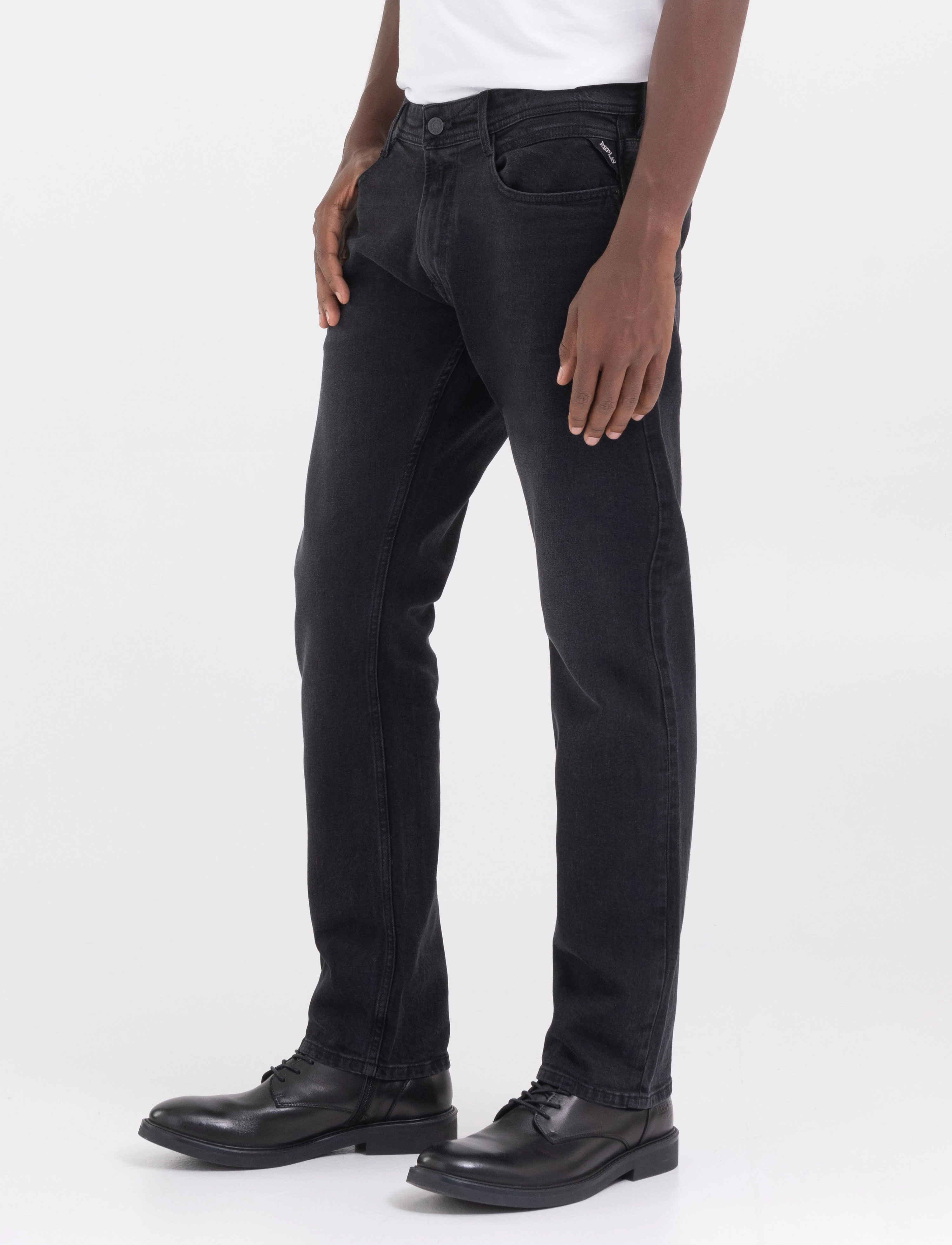 Replay - ROCCO Trousers COMFORT FIT 99 Denim - black - 4