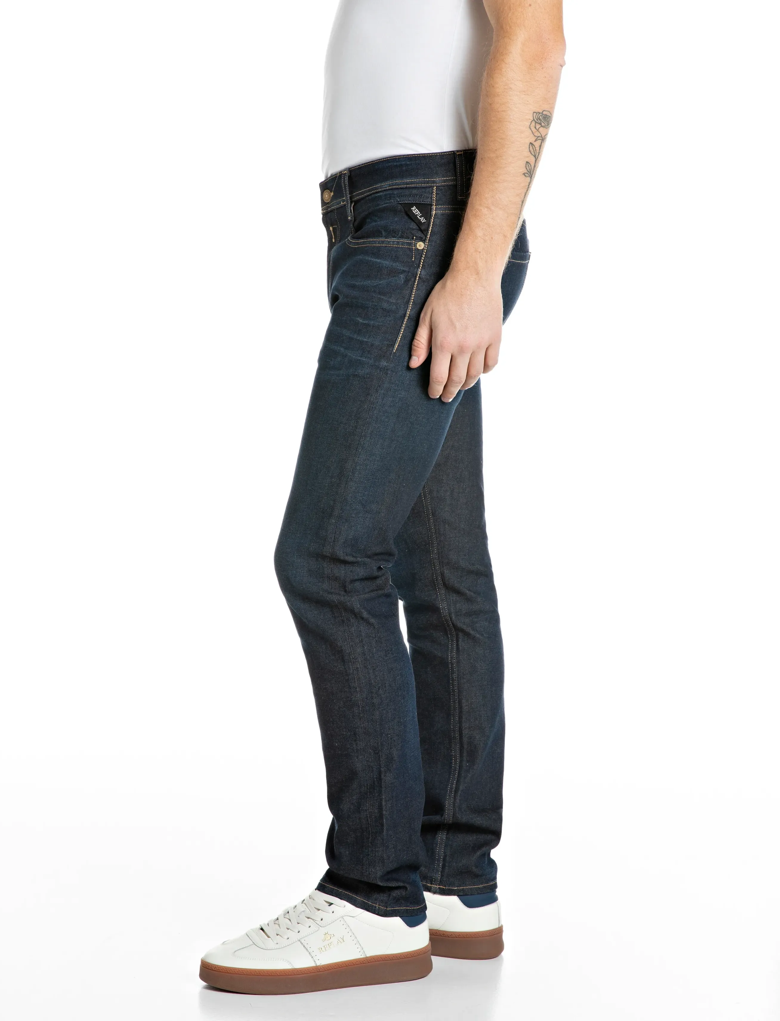 Replay - ROCCO Trousers COMFORT 573 ECO PLUS,Sustainable - regular jeans - blue - 4
