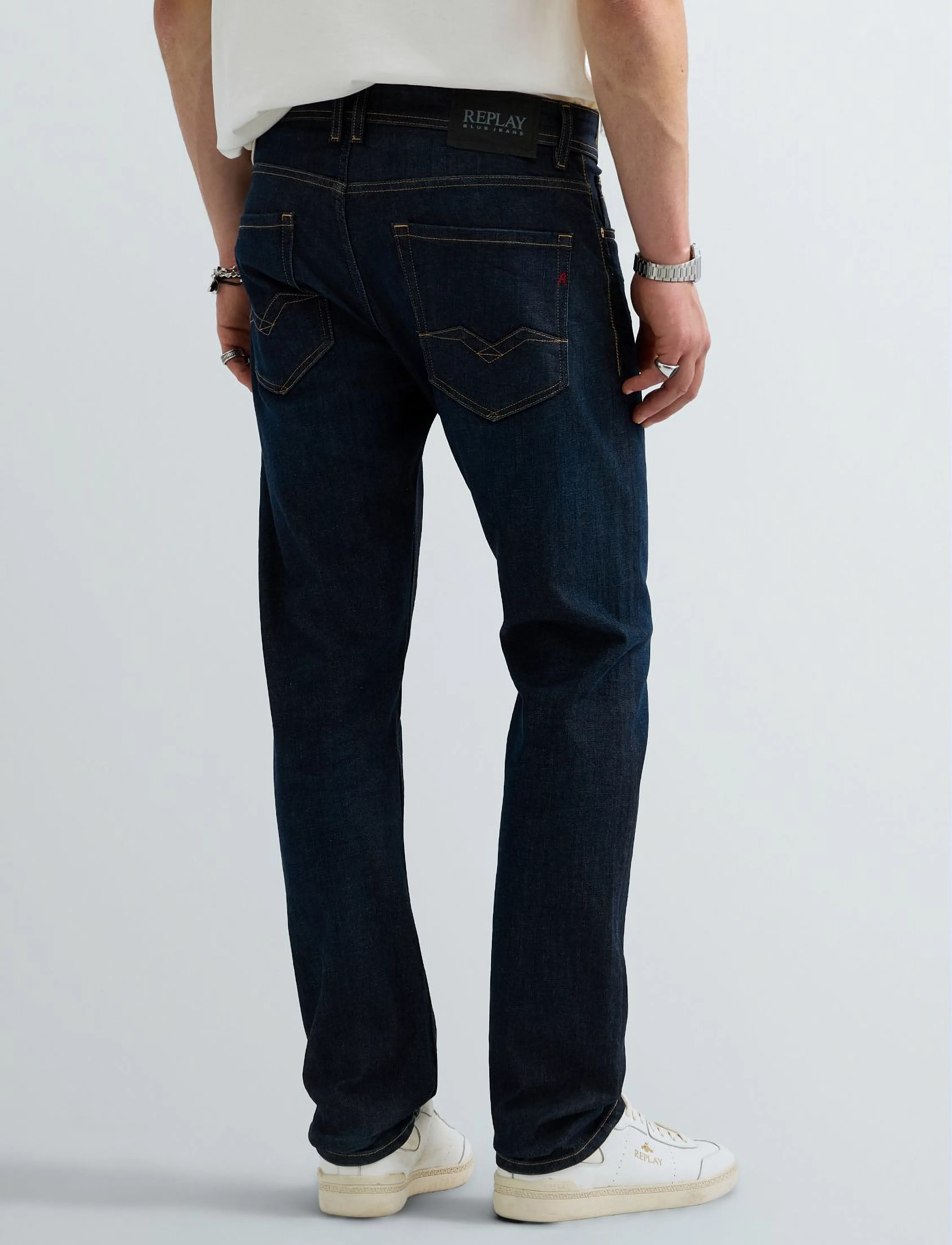 Replay ROCCO Trousers COMFORT 573 ECO PLUS,Sustainable - Kleidung - BLUE / navy