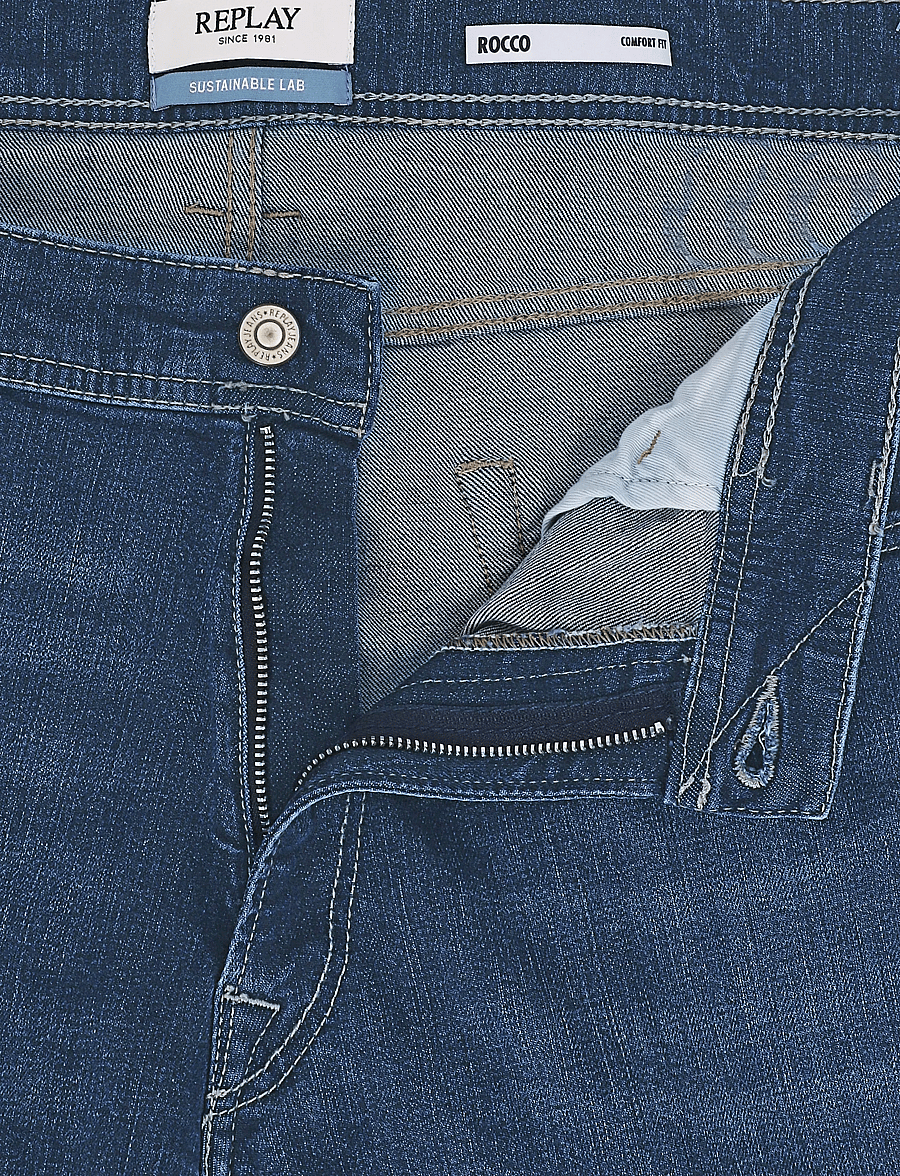 Replay - ROCCO Trousers STRAIGHT 573 ECO PLUS,Sustainable - normale jeans - dark blue - 5