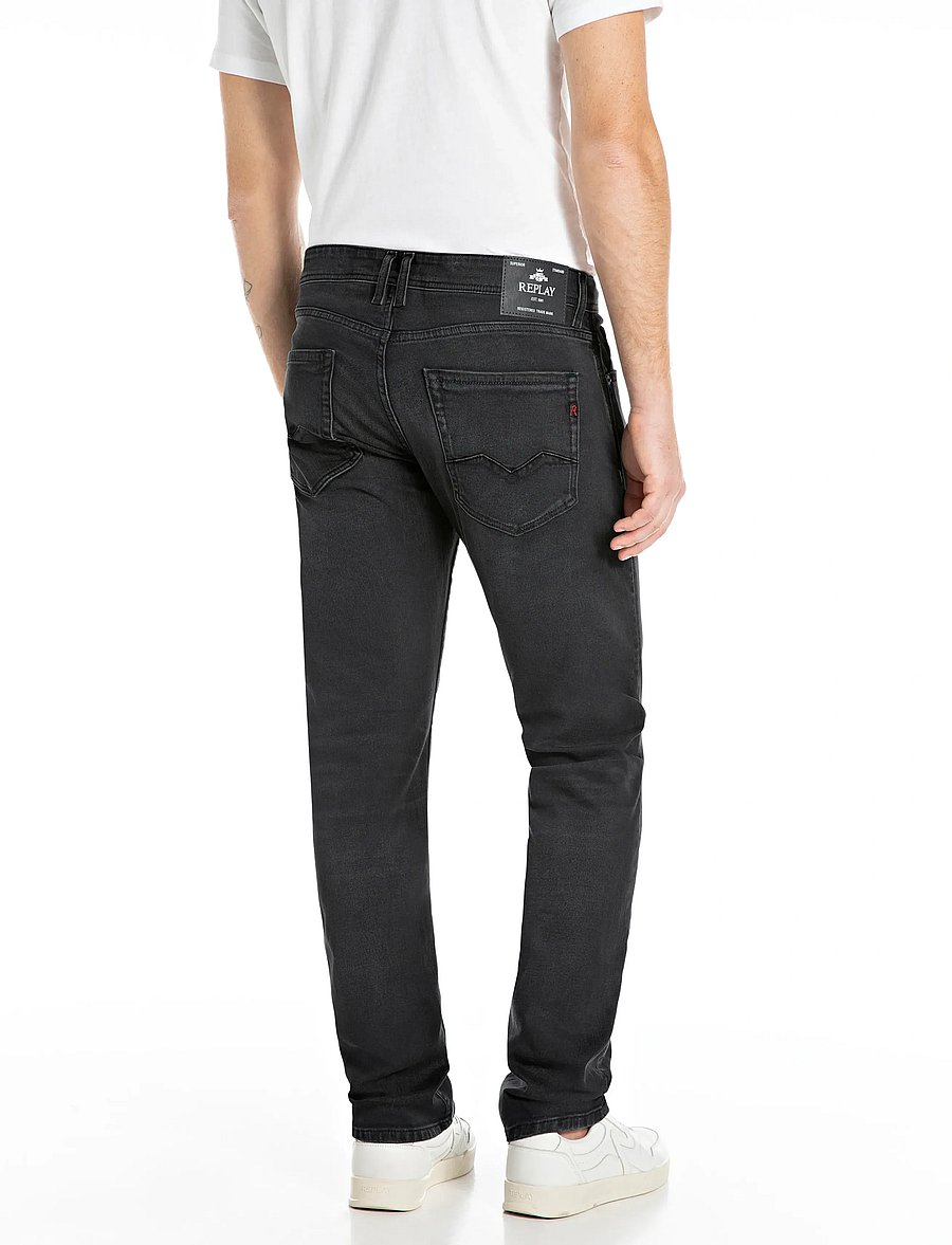 Replay - ROCCO Trousers COMFORT - tapered jeans - black - 3