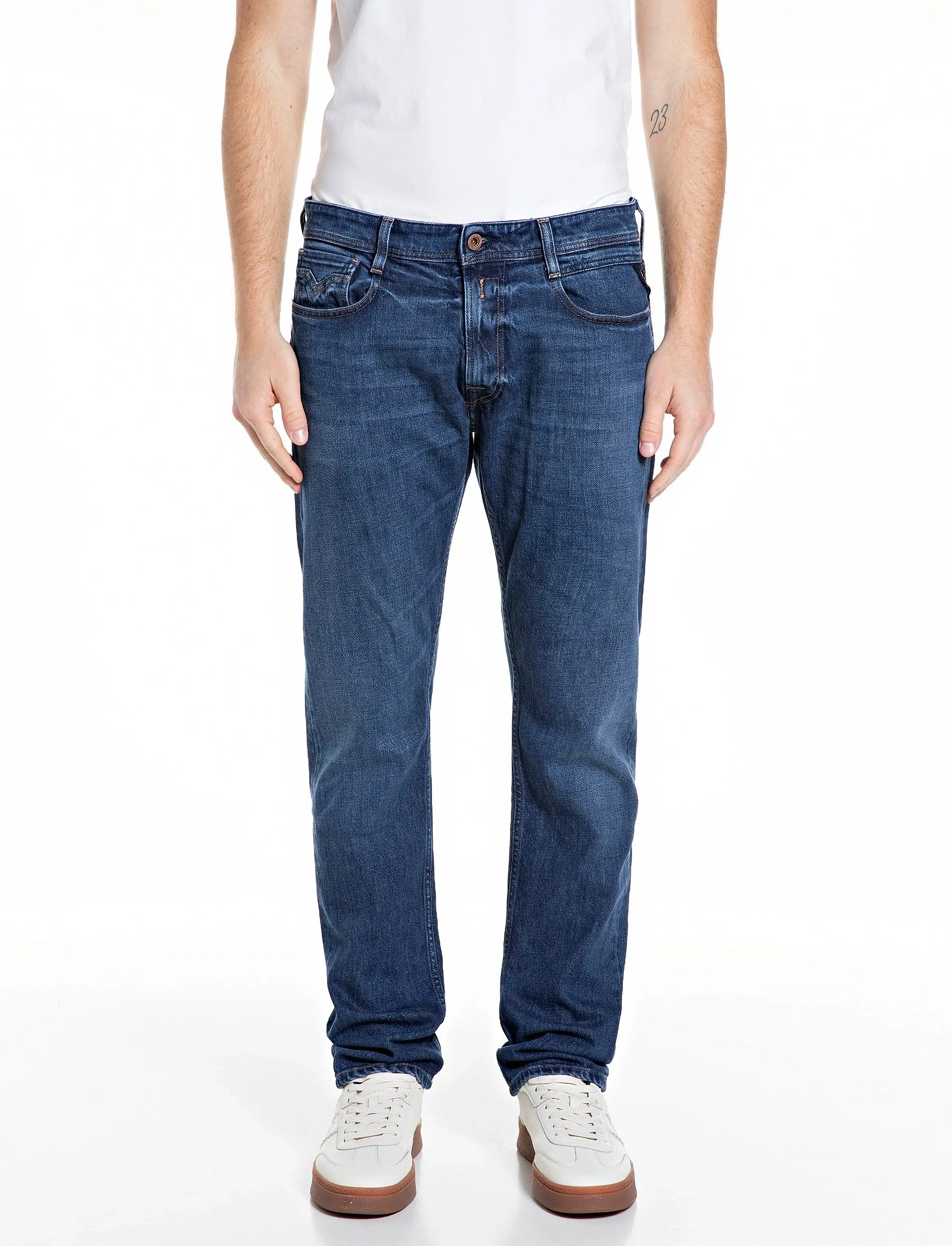 Replay Rocco Trousers Comfort Original, 32 x 32, Blue, Jeans > Almindelige, Herre
